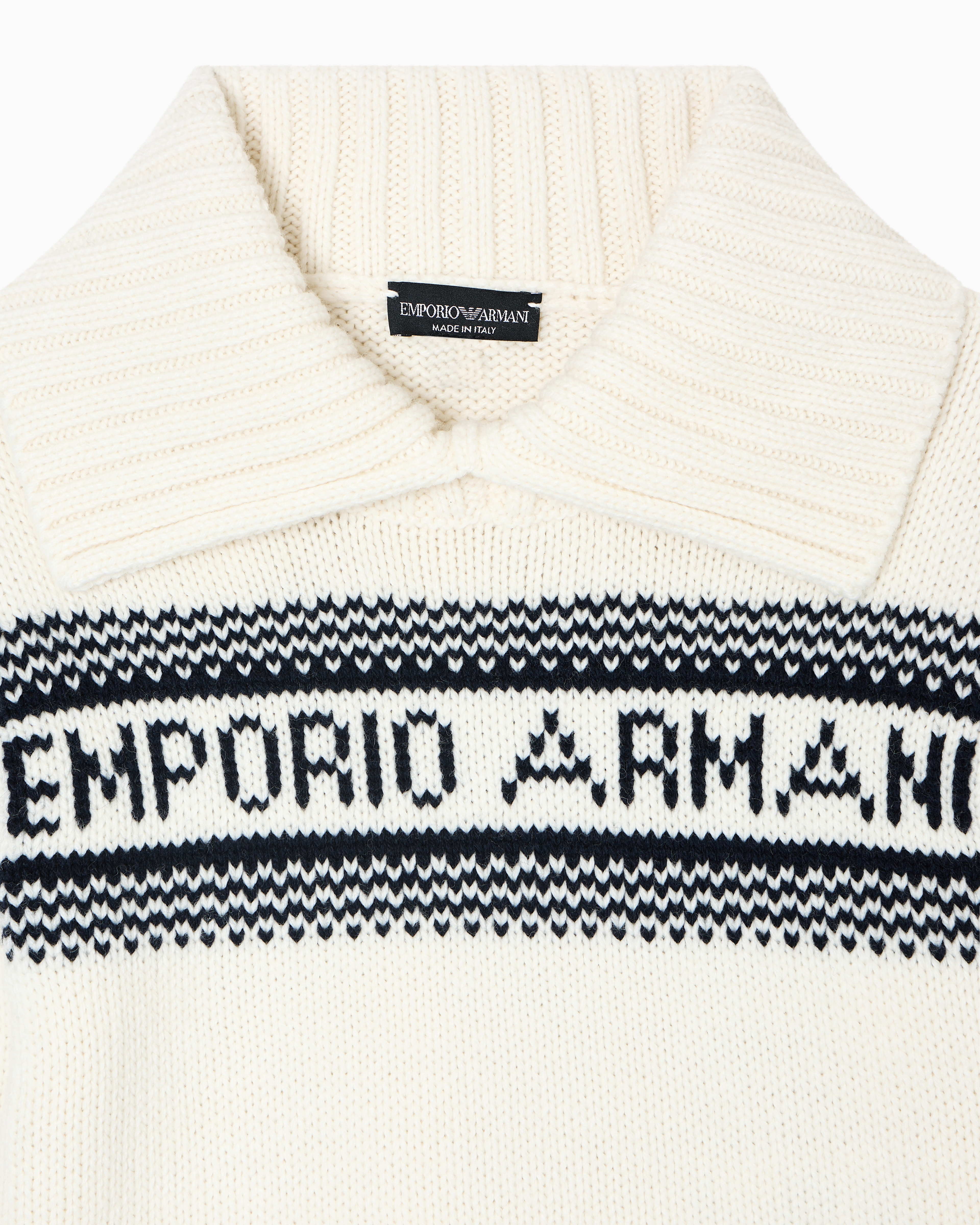 【新品・最終価格】エンポリオアルマーニ/ジュニア　ロゴ・ニット　10A・10歳 アルマーニ メンズ セーター エンポリオアルマーニ EMPORIO ARMANI