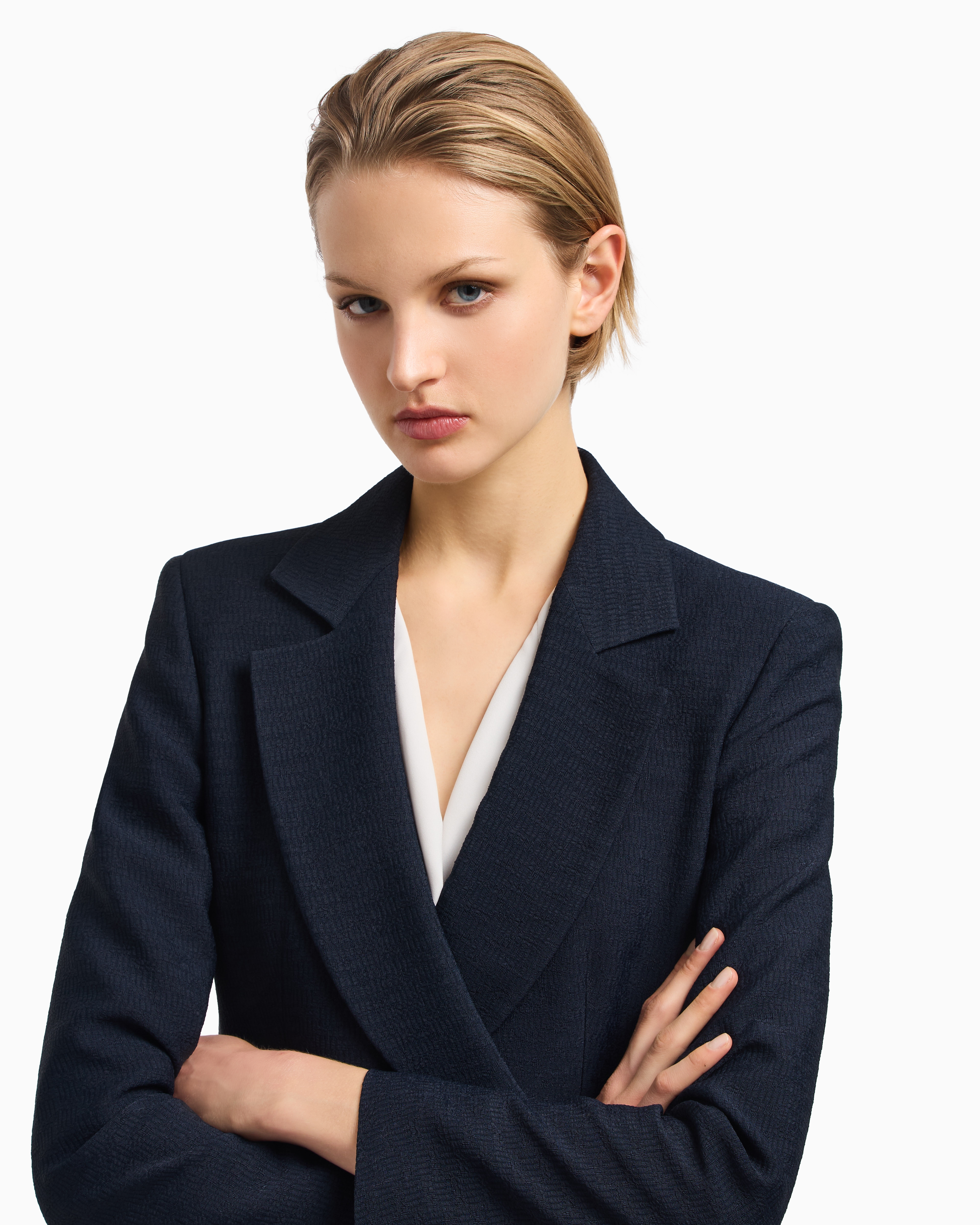 極美品♡ジョルジオアルマーニ ネイビー スエード ジャケット42 紺