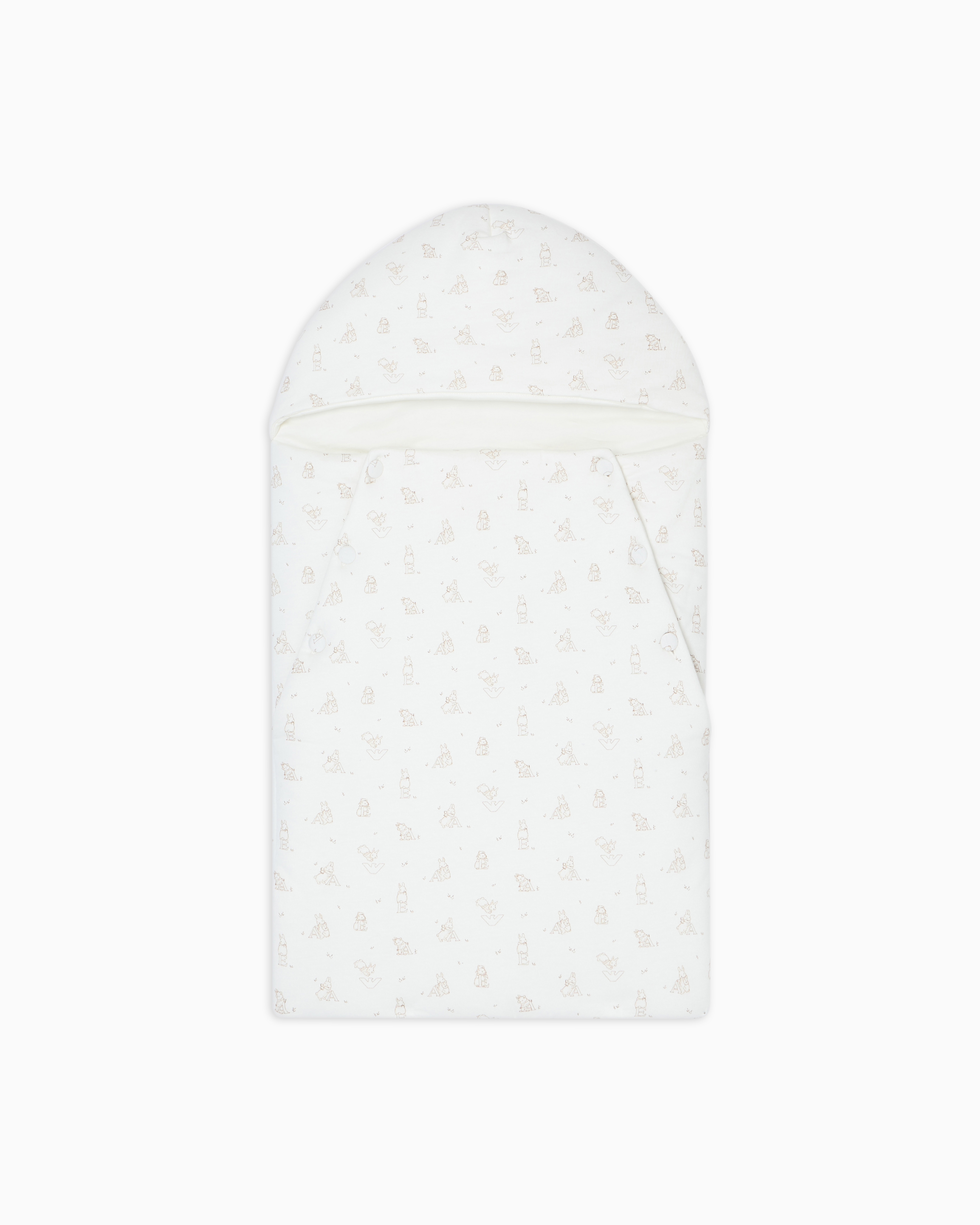 Emporio Armani Funny Winter Jersey Sleeping Bag In White