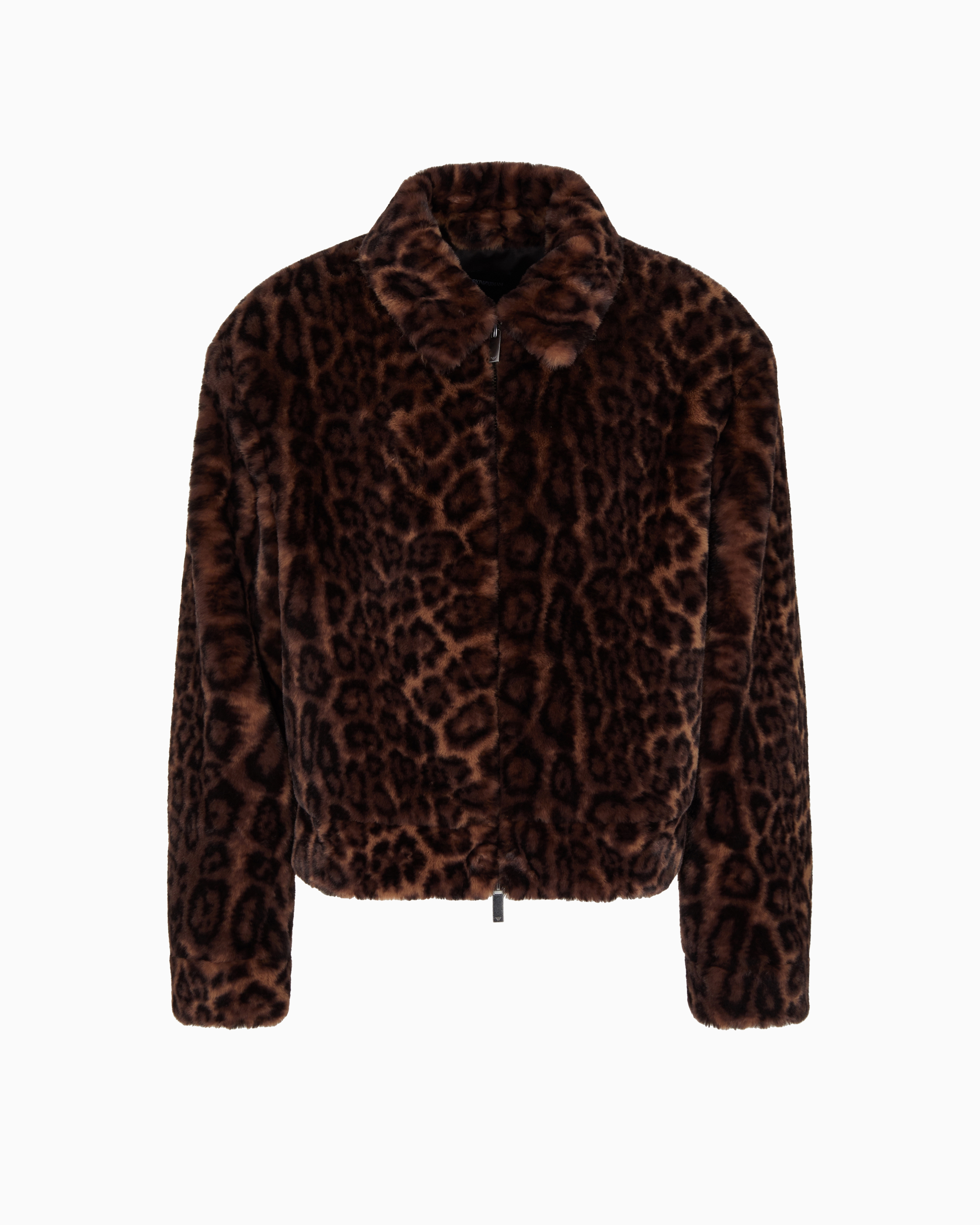 Animal-print faux-fur blouson Emporio Armani