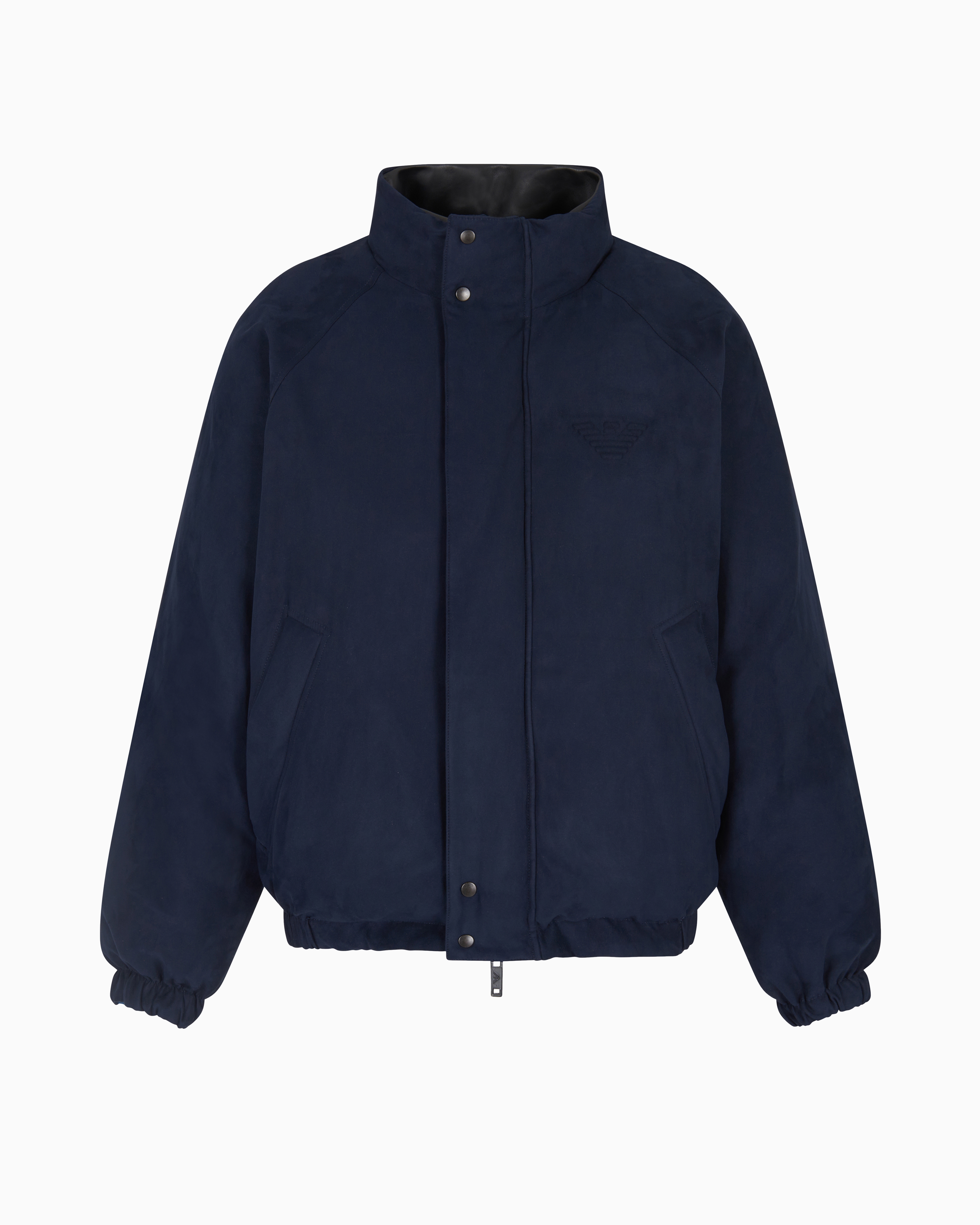 Emporio Armani - New York Capsule Collection reversible jacket with soft finish, Man, Navy Blue, Size: