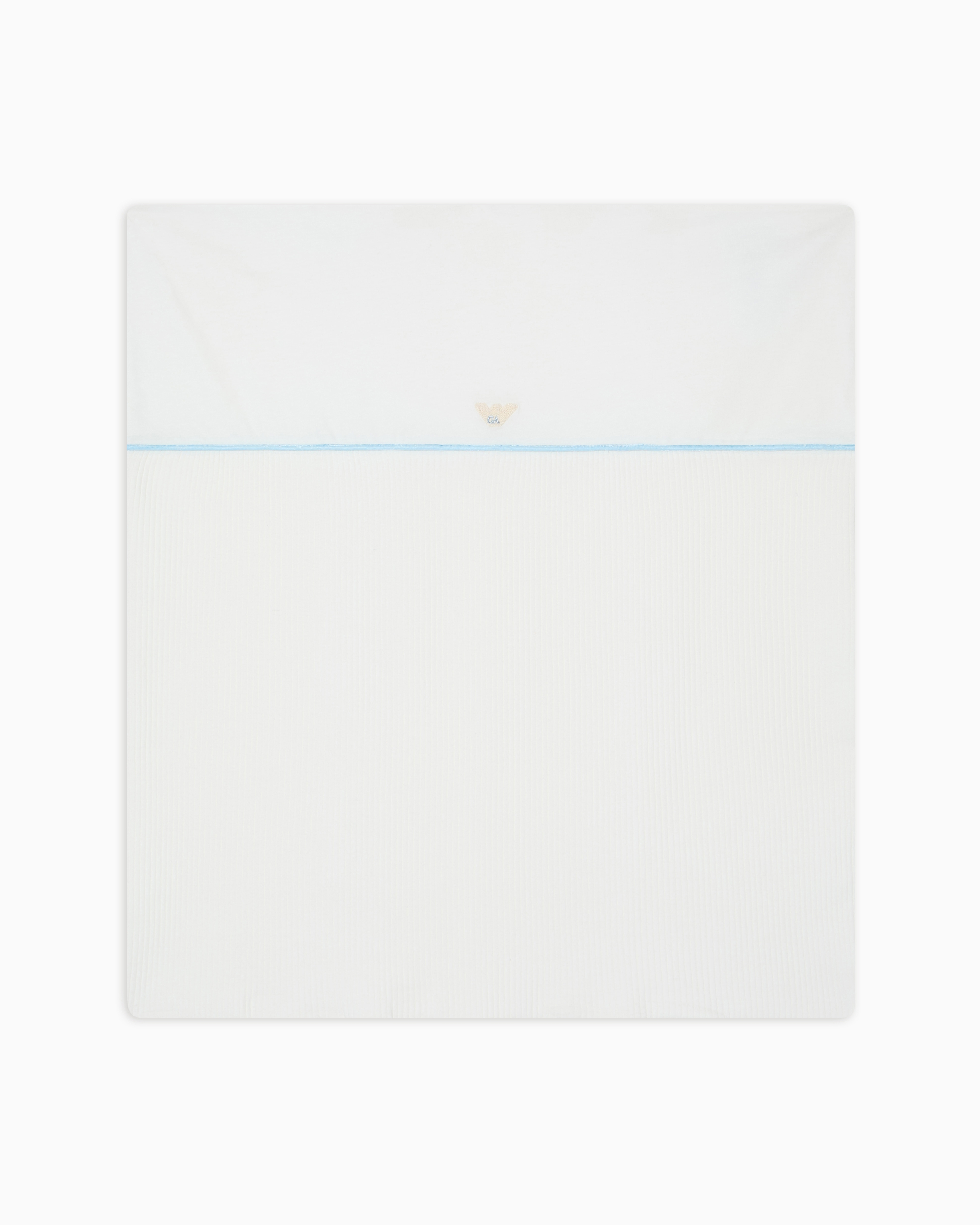 Emporio Armani - Ribbed modal-blend blanket with eagle logo , Unisex Junior, Size: TU