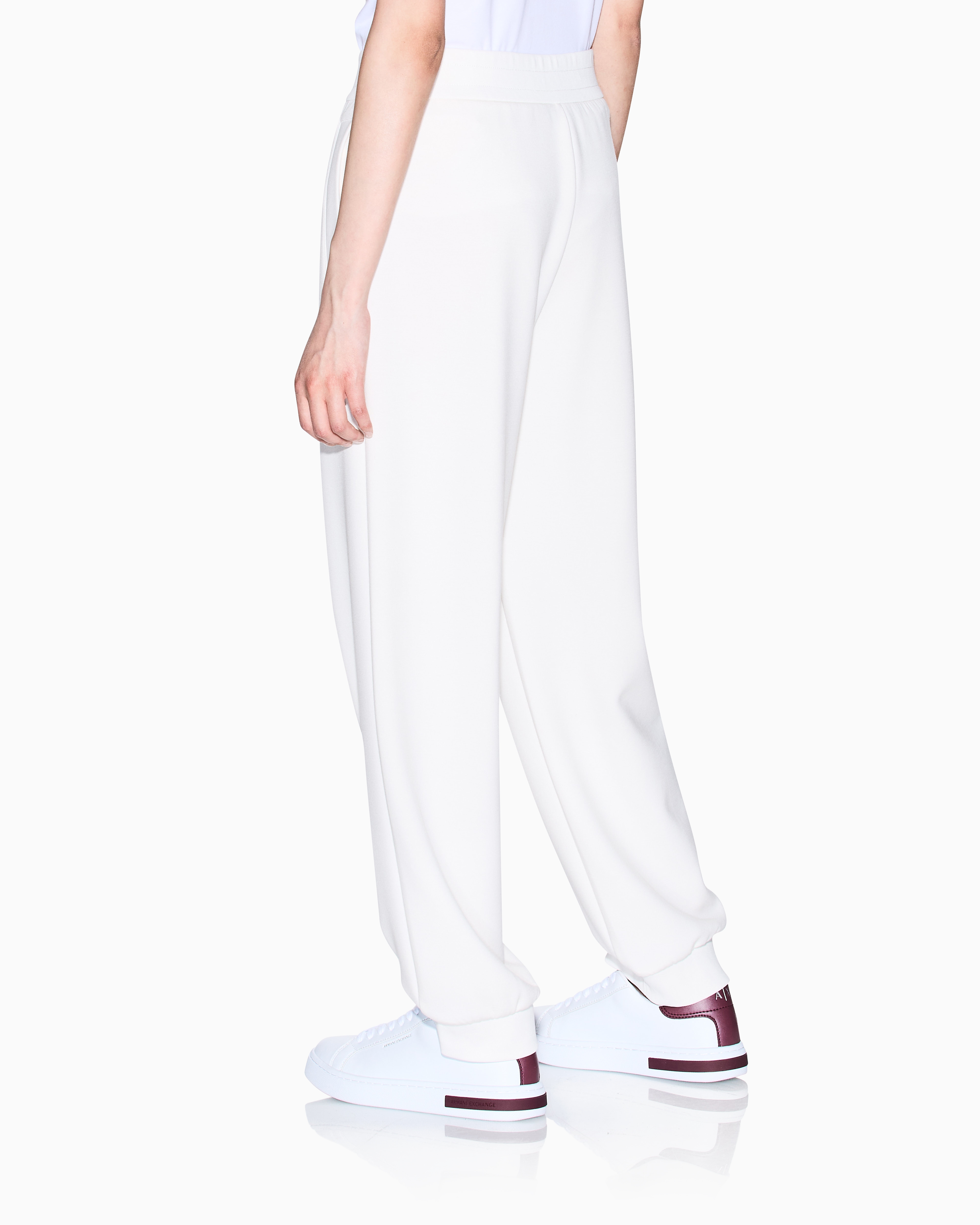 Armani Exchange - Logo Joggers, Woman, White, Size: