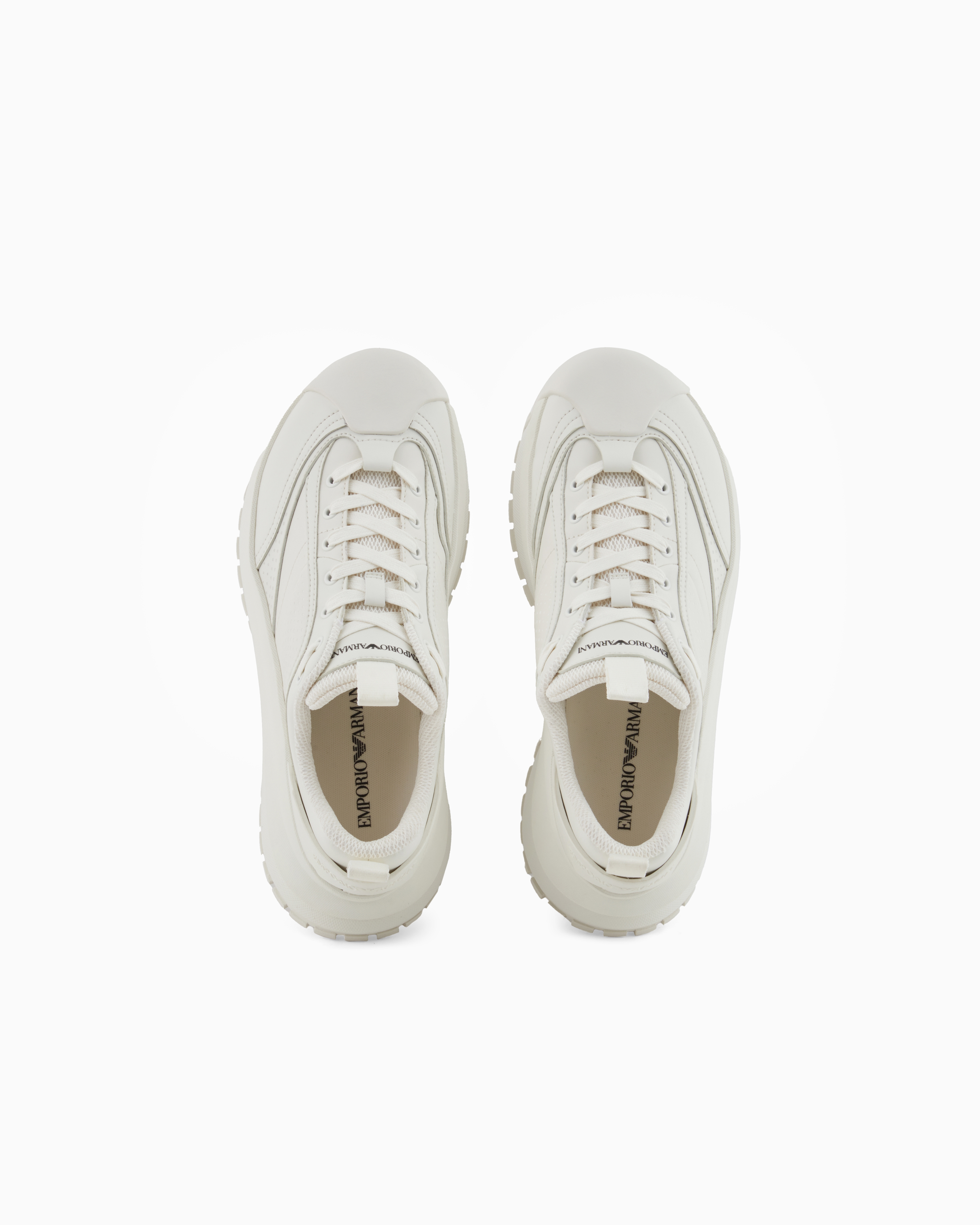 EMPORIO ARMANI グレー レザー スニーカー 26センチ グレー（灰色）系 26cm EMPORIO ARMANI(エンポリオアルマーニ