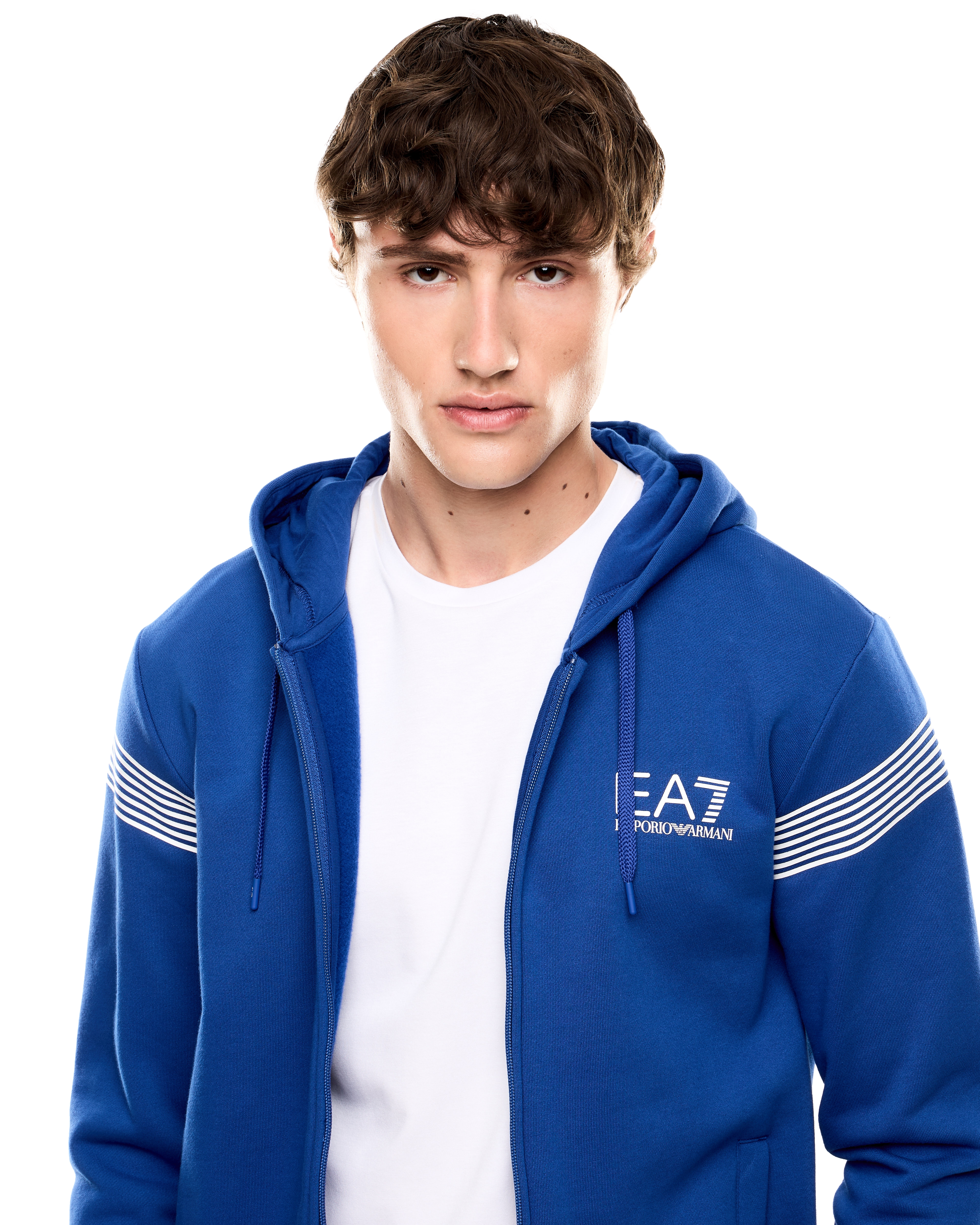ASV 7 Lines cotton-blend jersey tracksuit | EA7