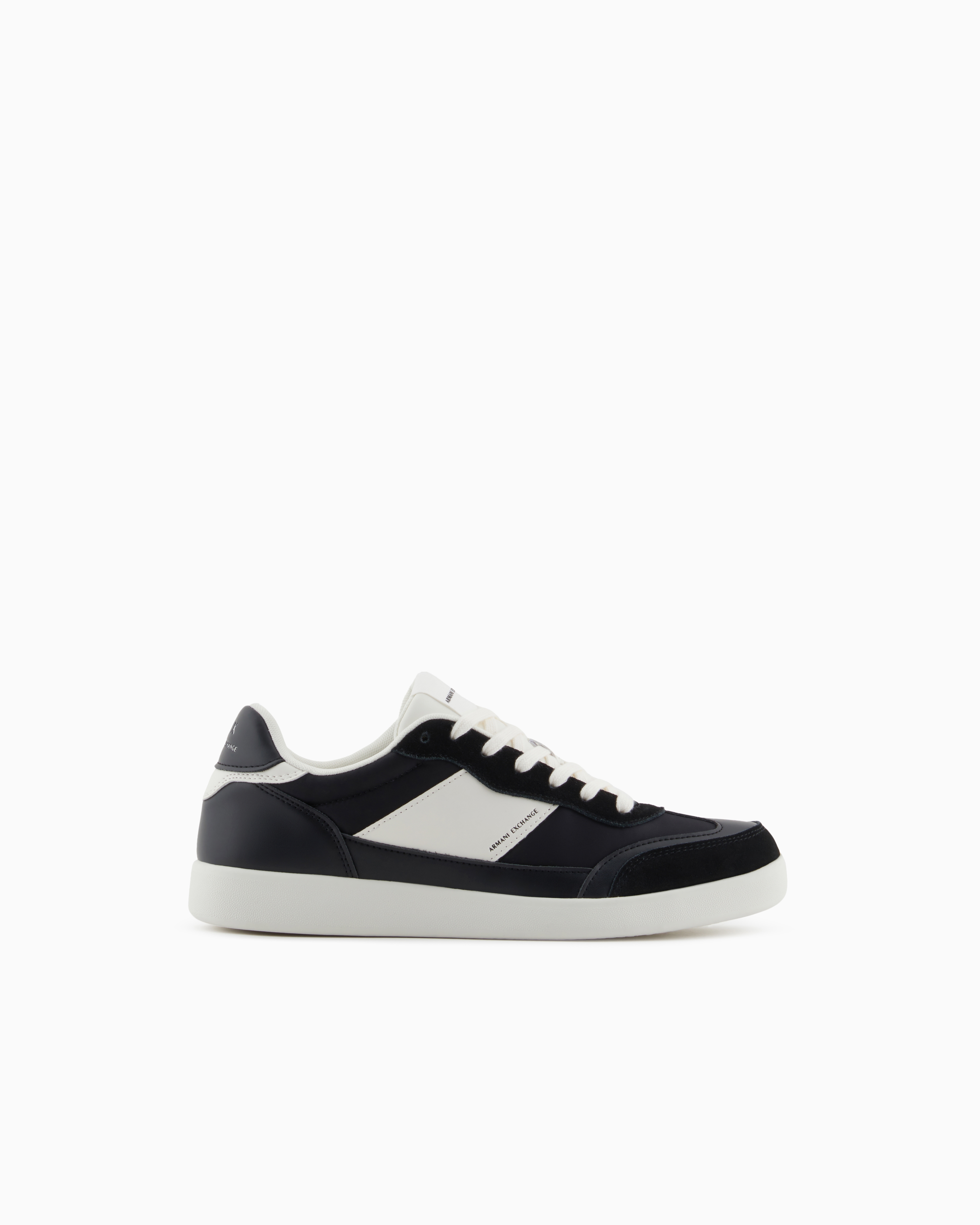 Armani Exchange - Sneakers with contrasting side band, Man, Black, Size:
