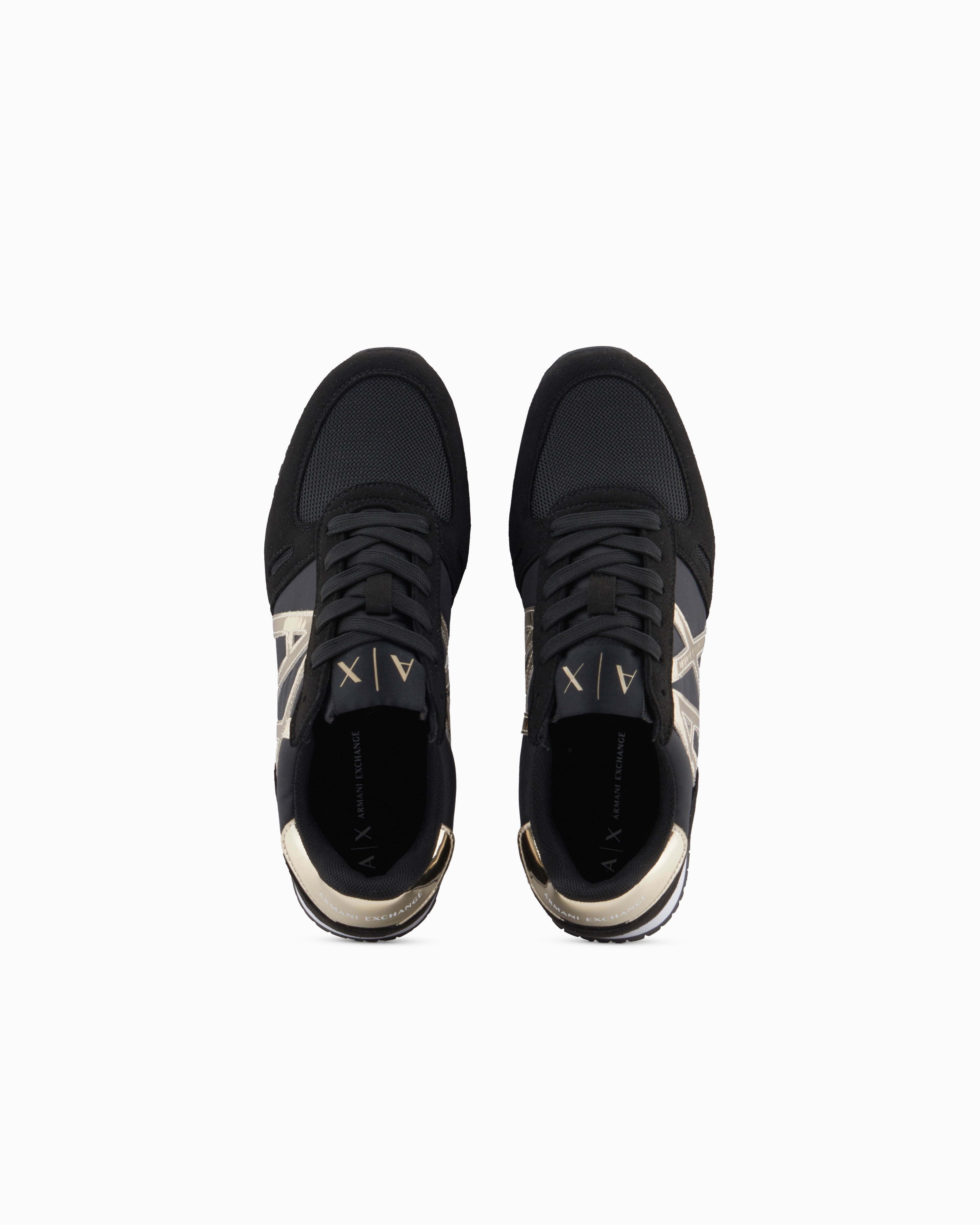 Omina様 Microfiber sneakers with logo | Armani Exchange