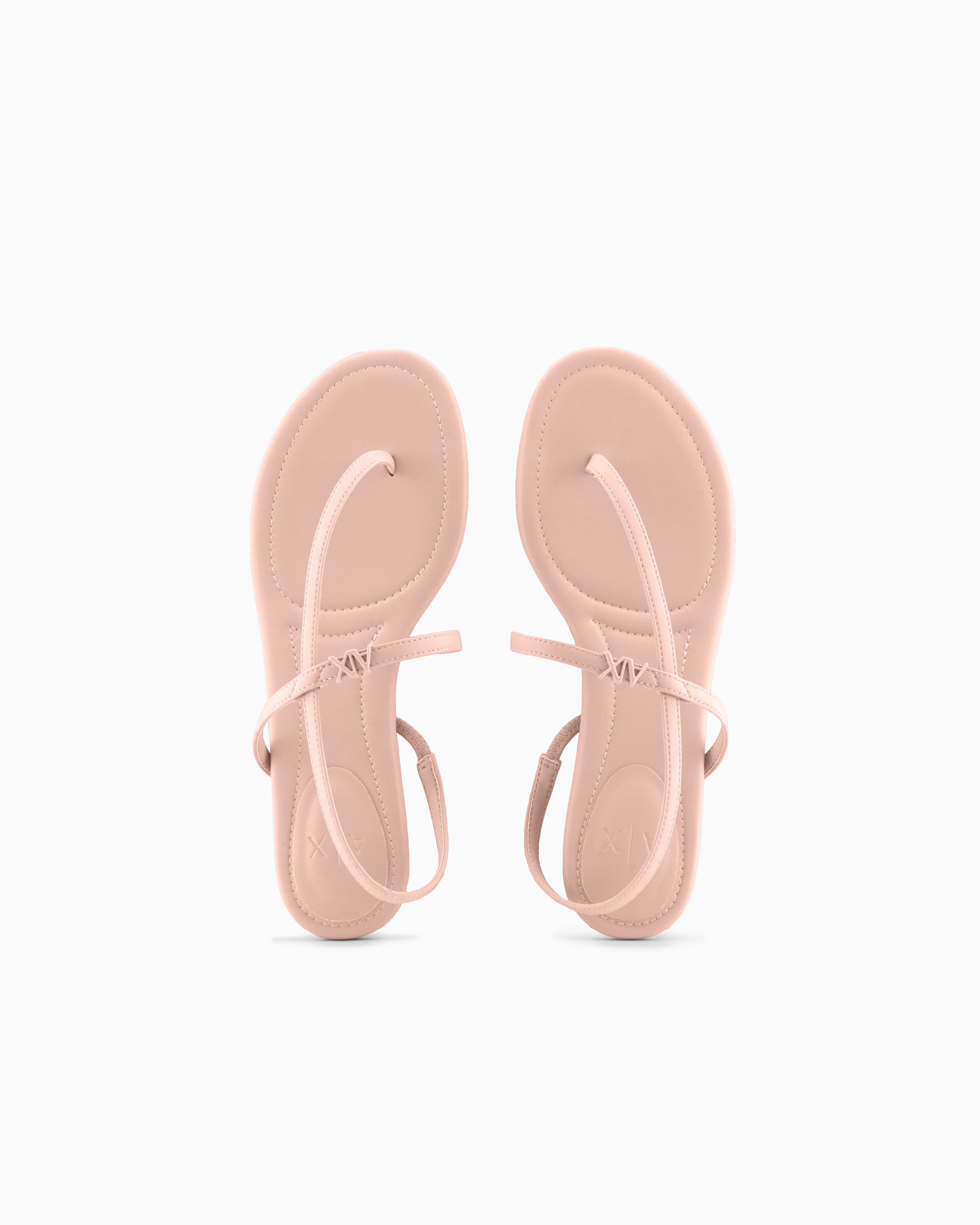 Armani Exchange - Flip flops with strap, Woman, Pink, Size: