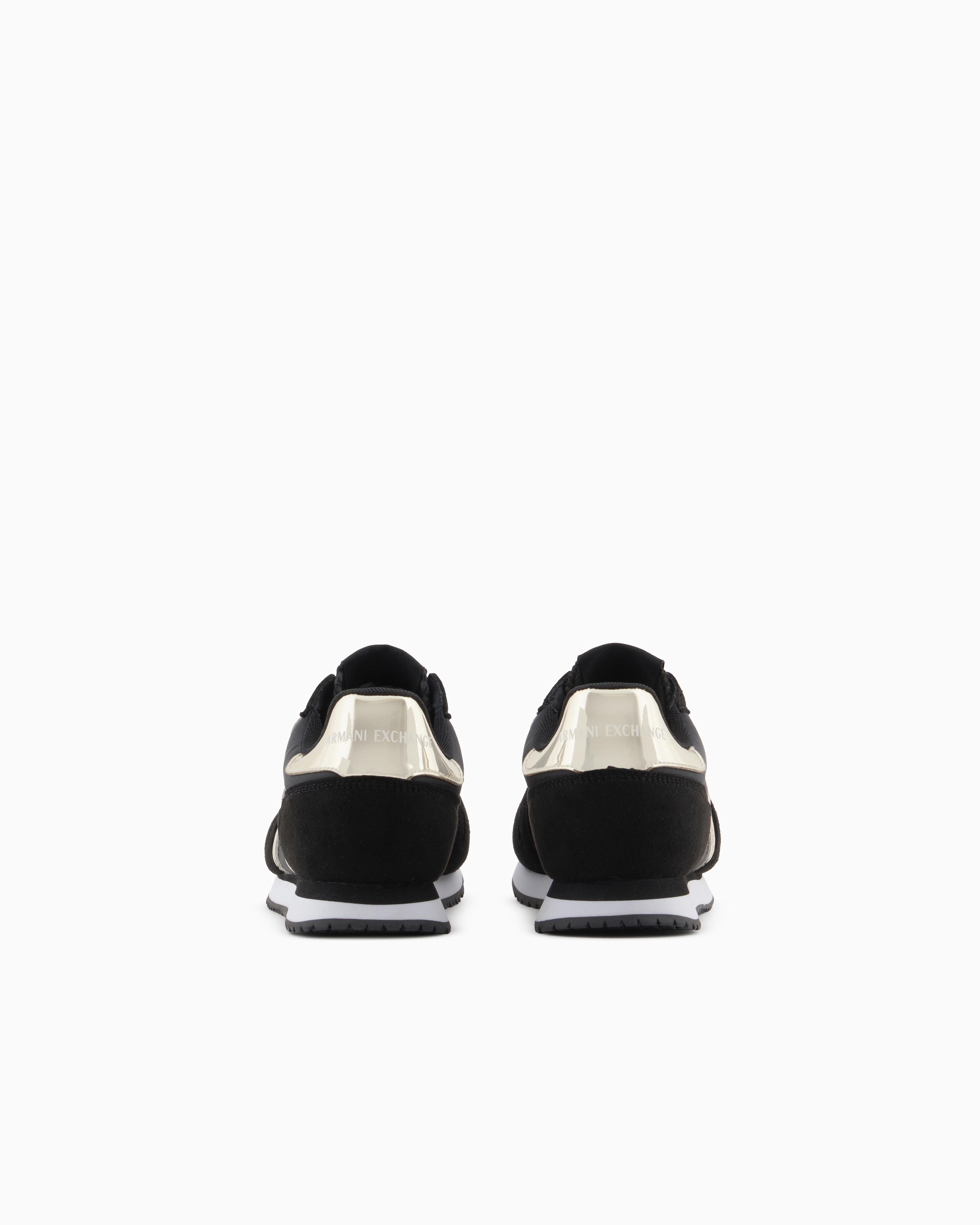 Microfiber sneakers with logo