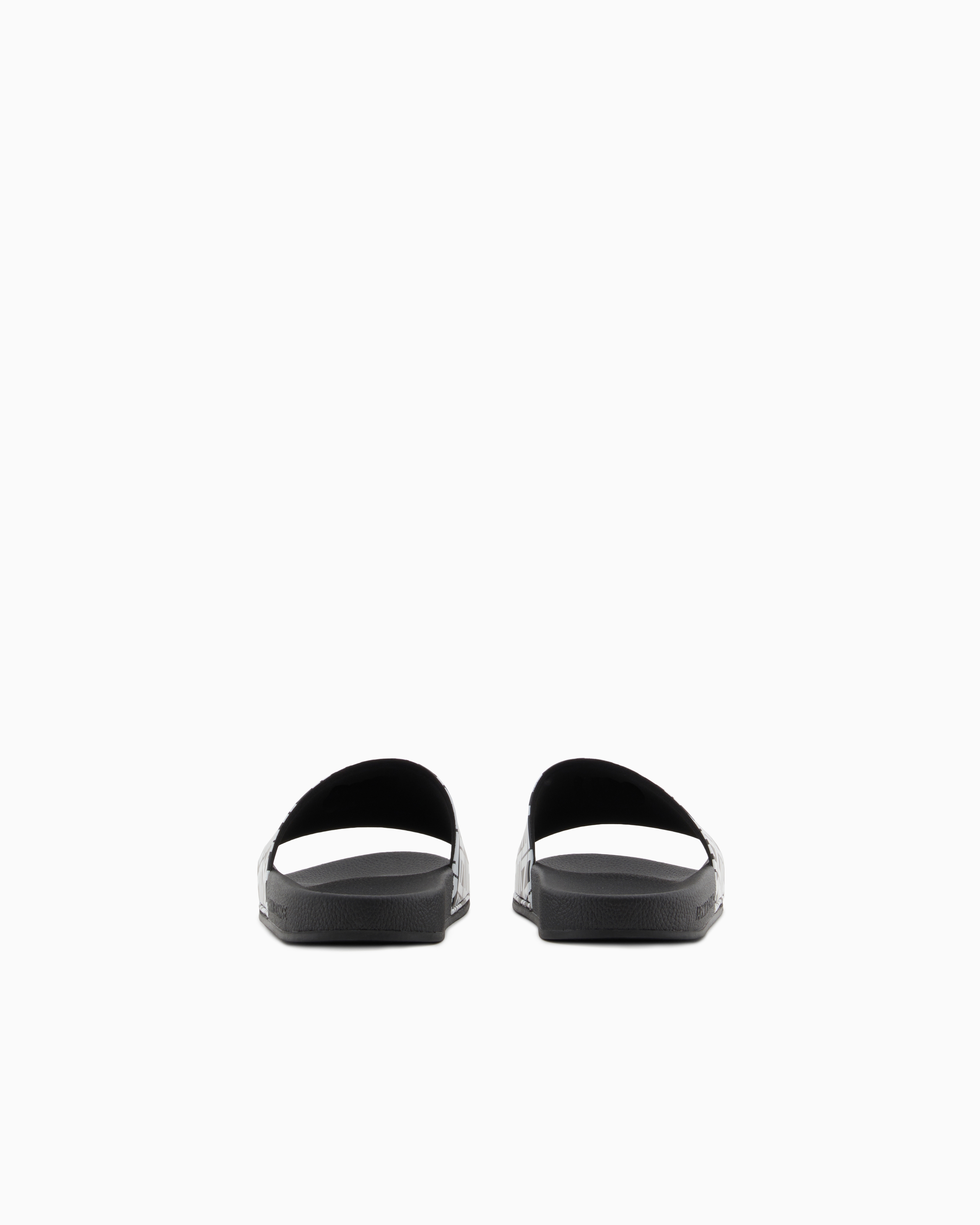 Armani Exchange - Slippers with logo band, Man, Black, Size: 41