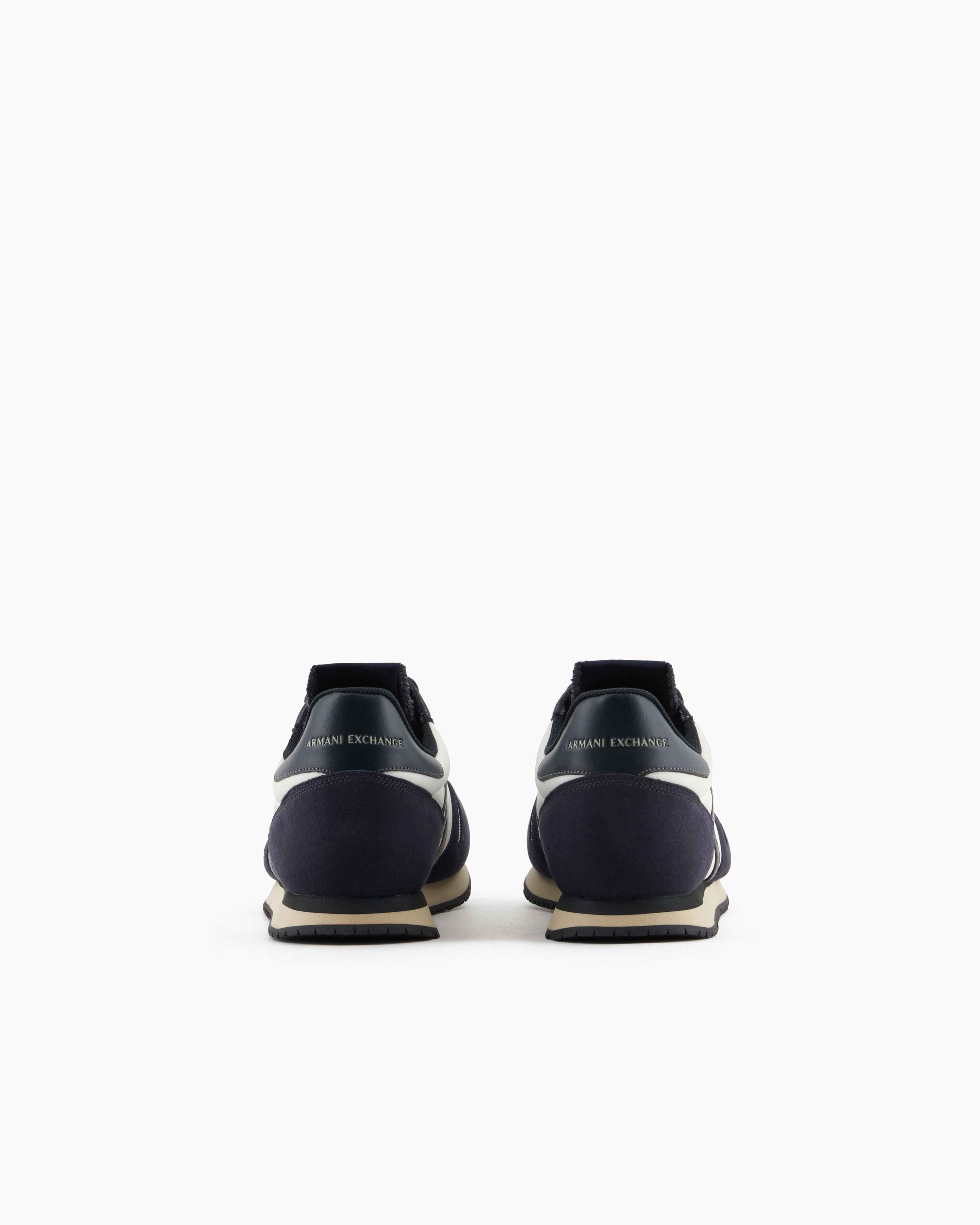 Armani Exchange - Sneakers eco-suede, mesh and nylon, Man, Navy Blue, Size:
