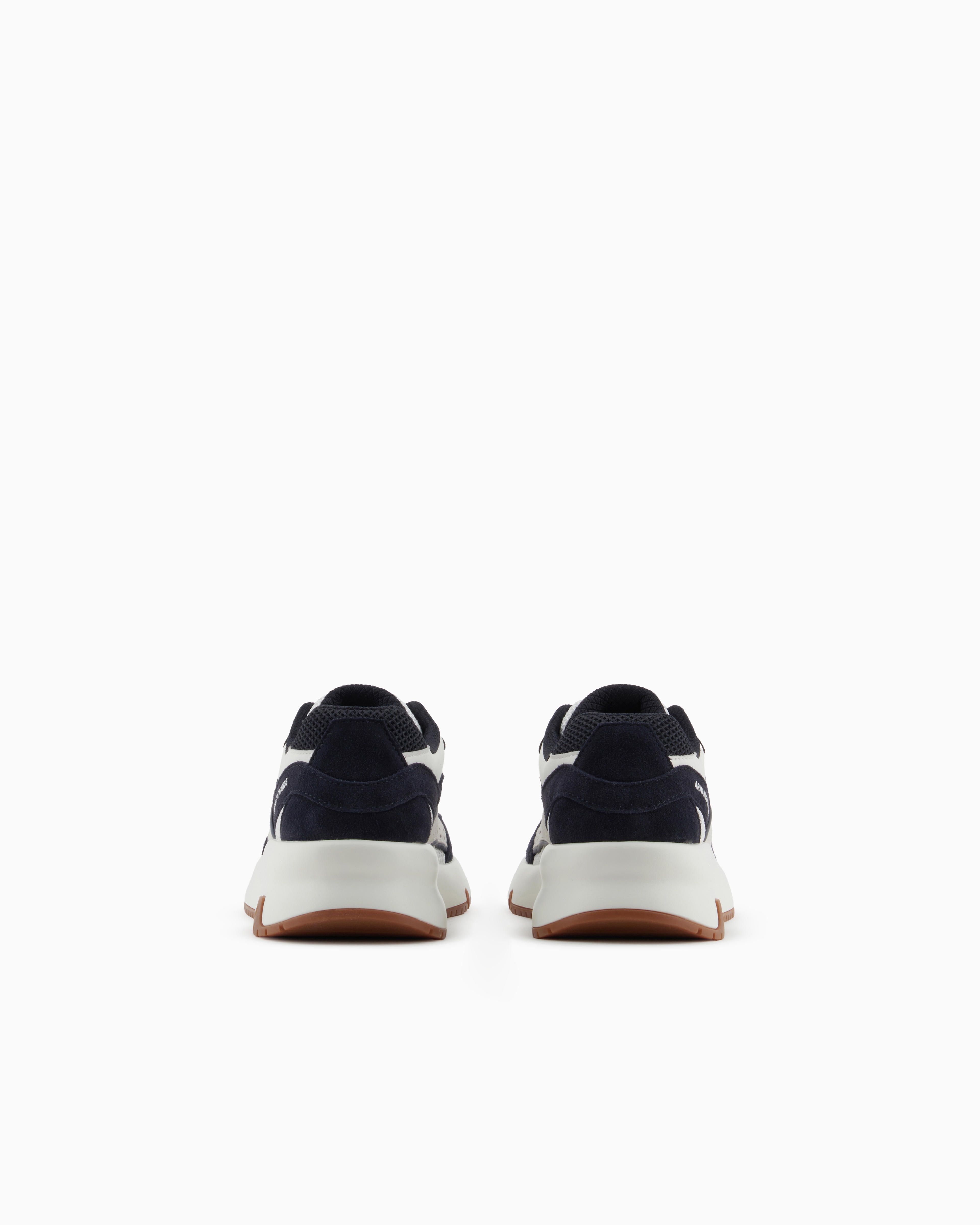 Armani Exchange - Oversized sneakers with contrasting inserts, Man, White, Size: