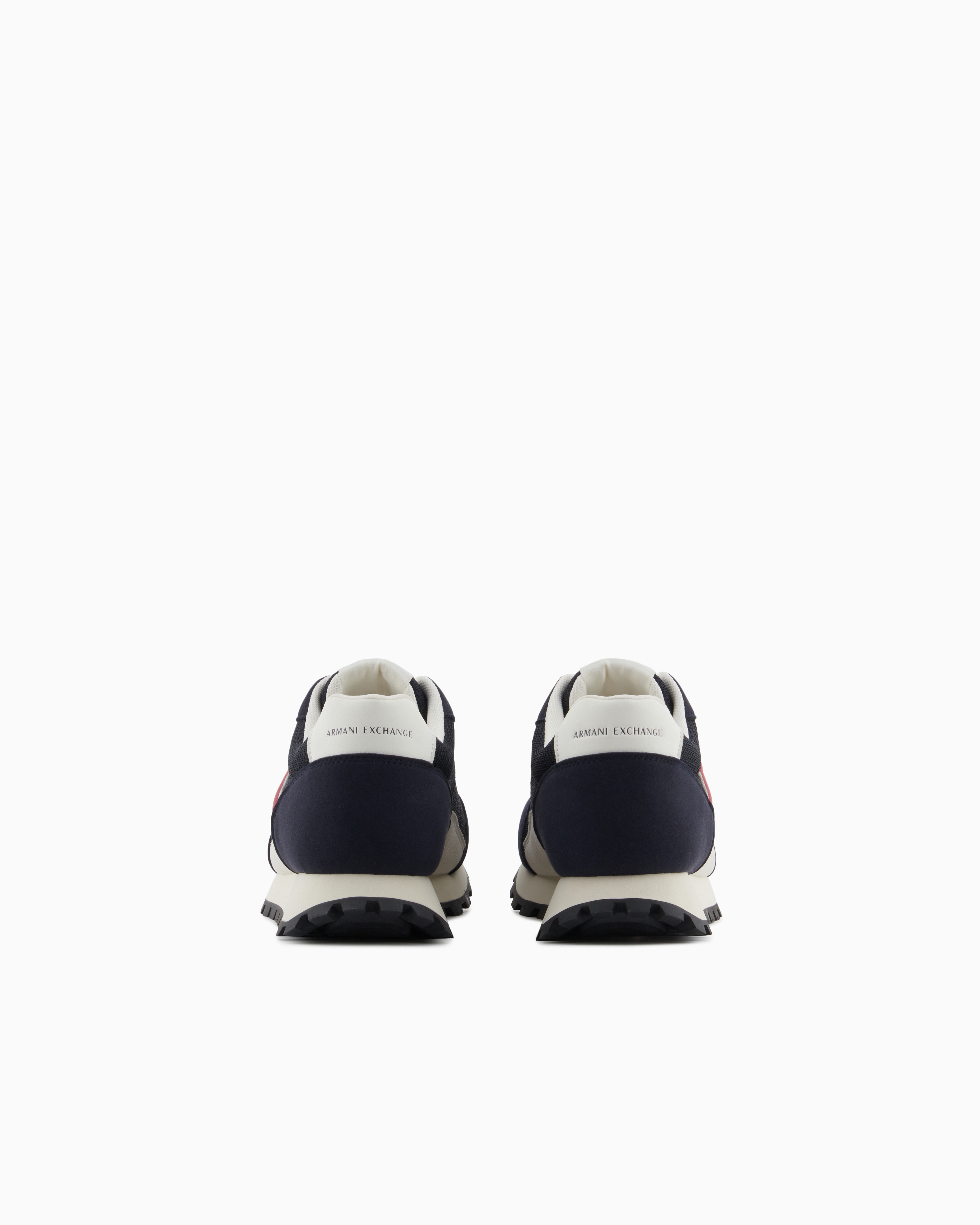 Armani Exchange - Sneakers eco-suede, mesh and nylon, Man, Navy Blue, Size: