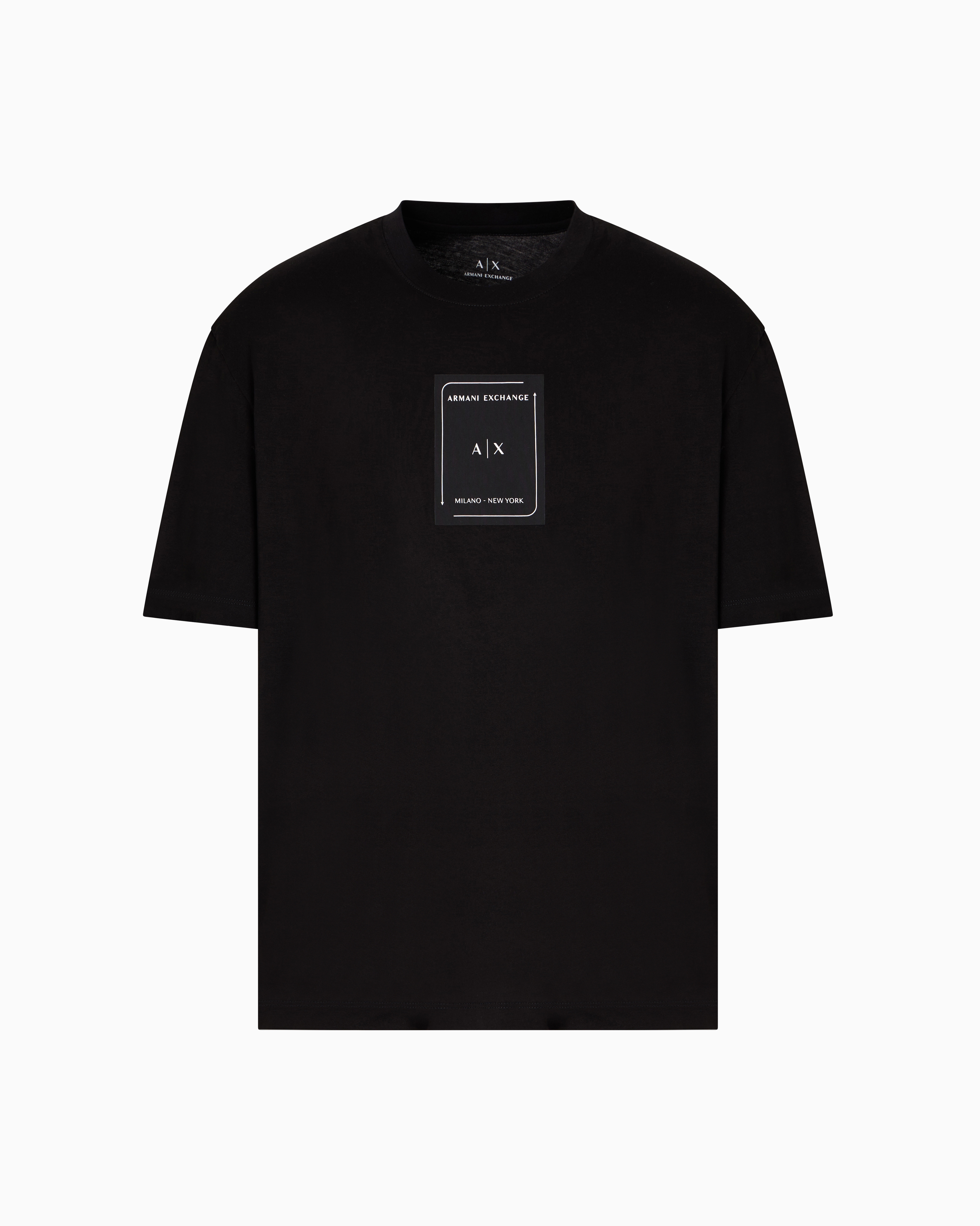 Armani Exchange -  Regular fit T-shirt with logo, Man, Black, Size: L