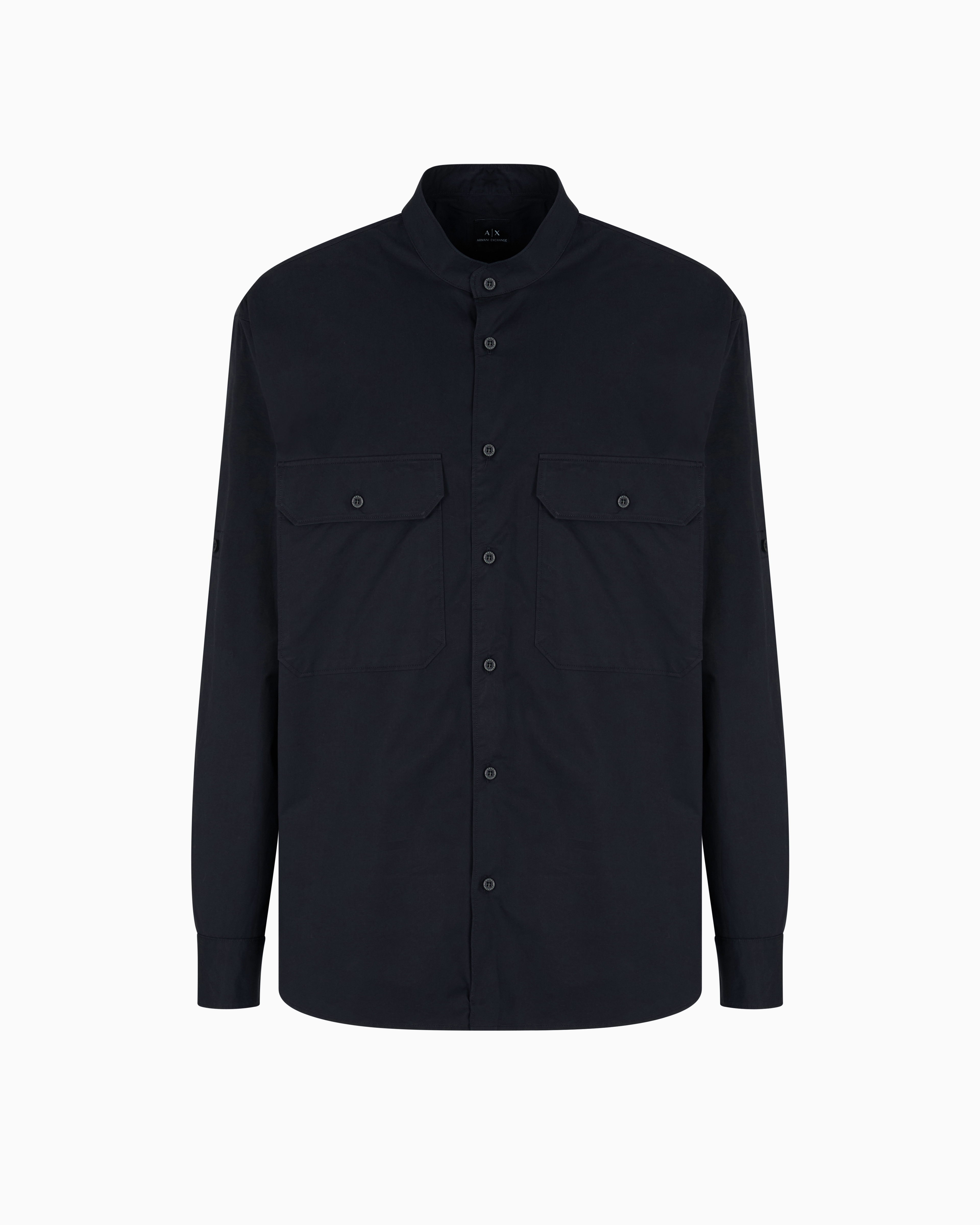 Armani Exchange - Comfort fit cotton shirt, Man, Black, Size: