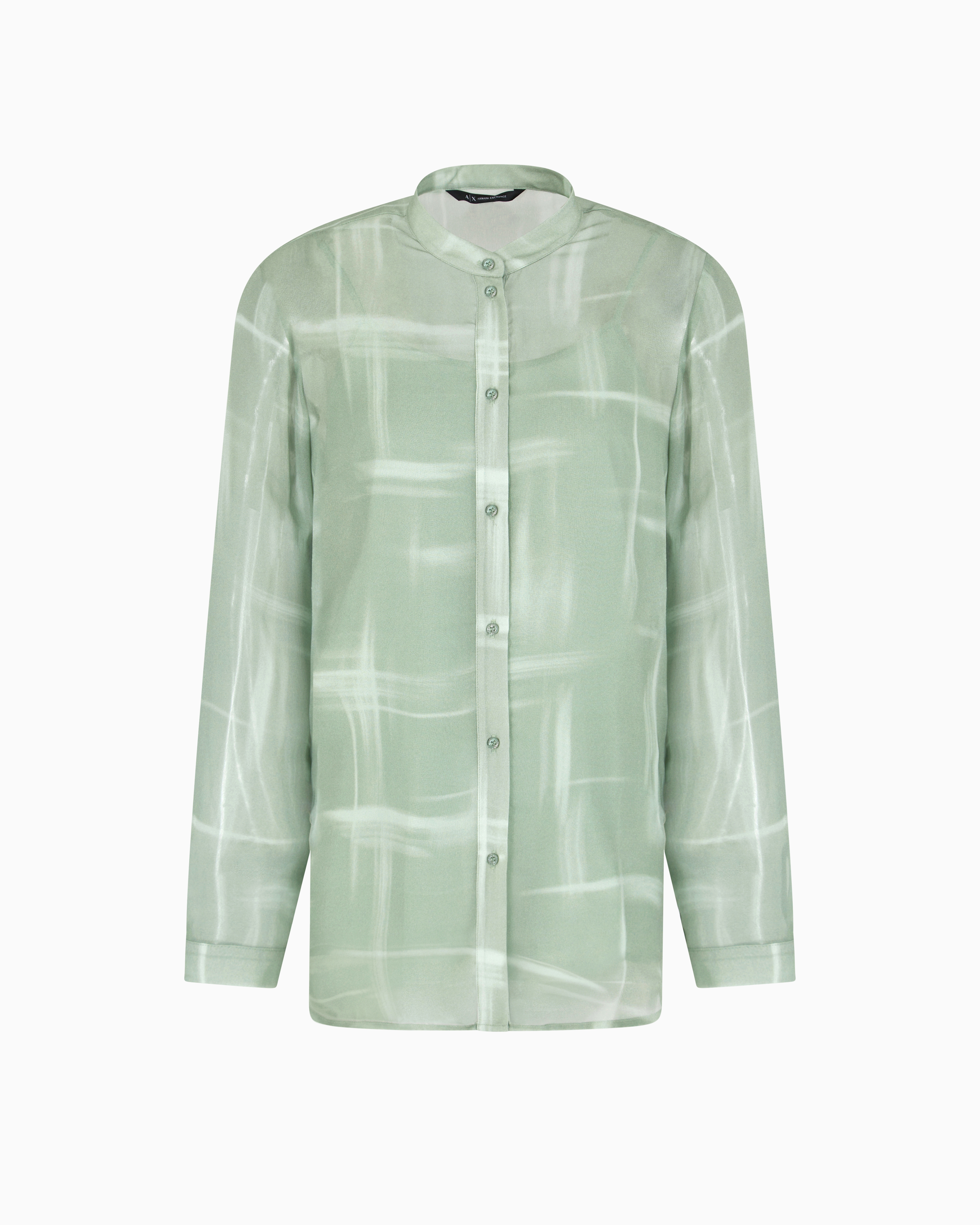 Abstract pattern chiffon shirt