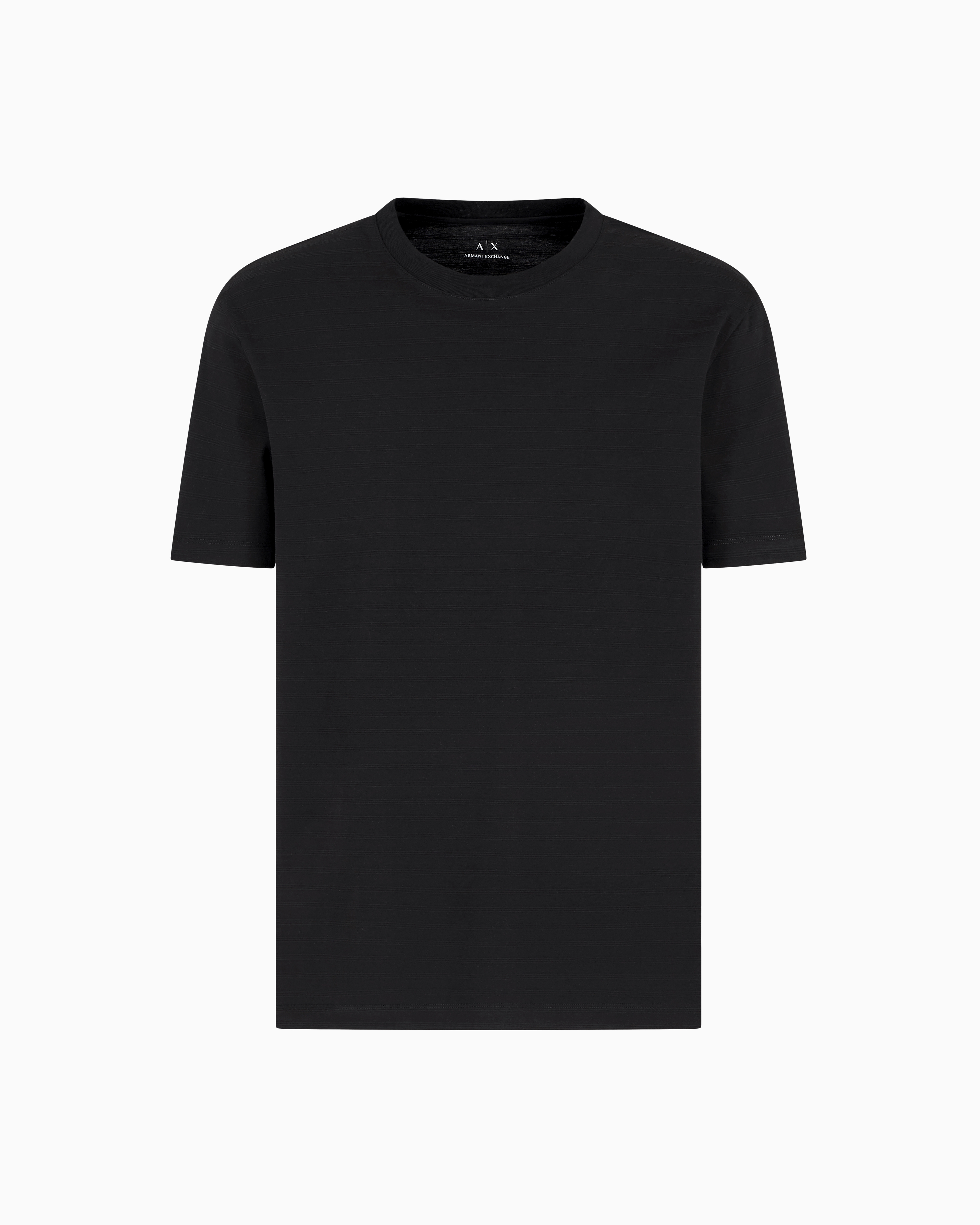 Regular fit mercerised cotton T-shirt
