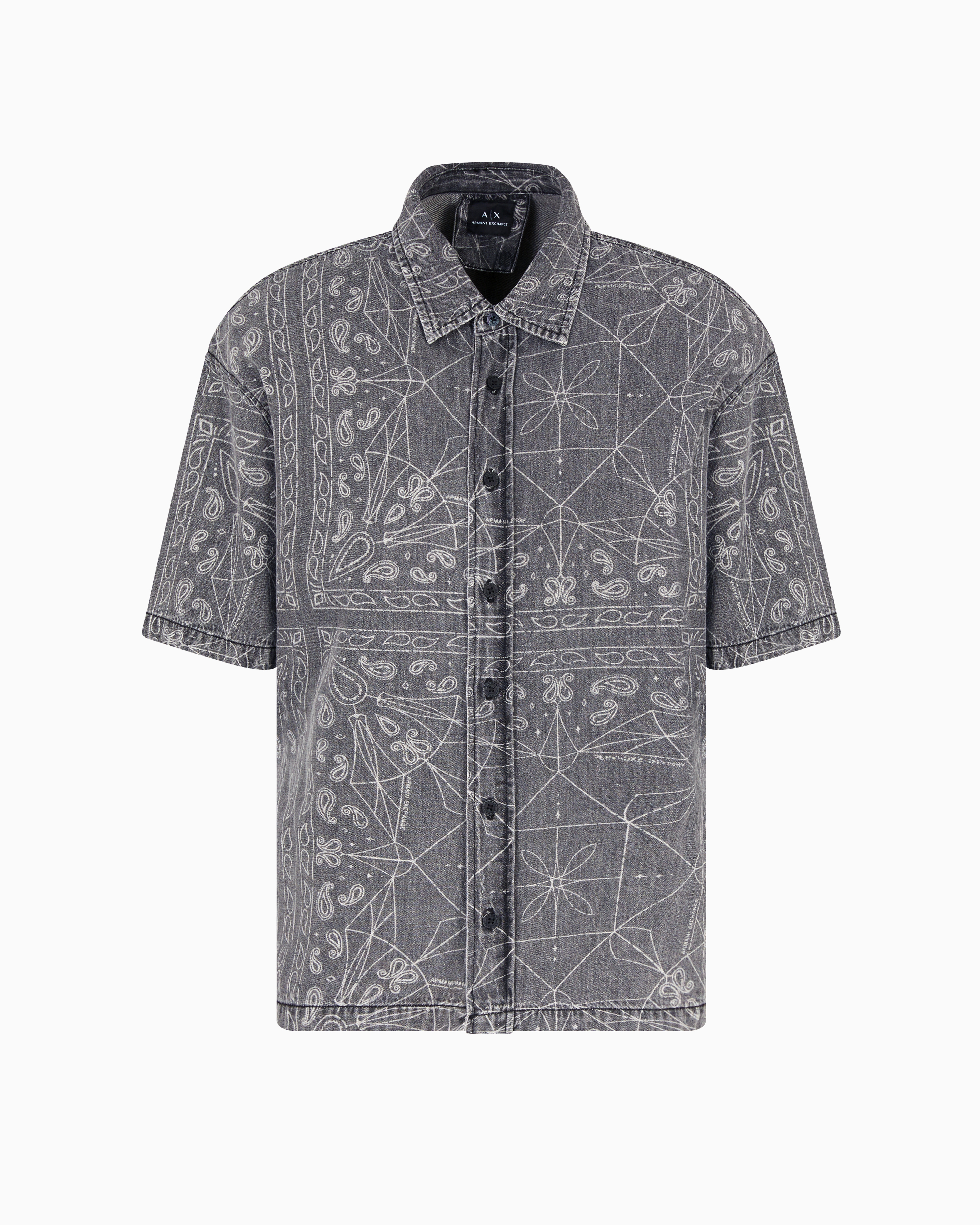 Regular fit shirt with kaleidoscope print