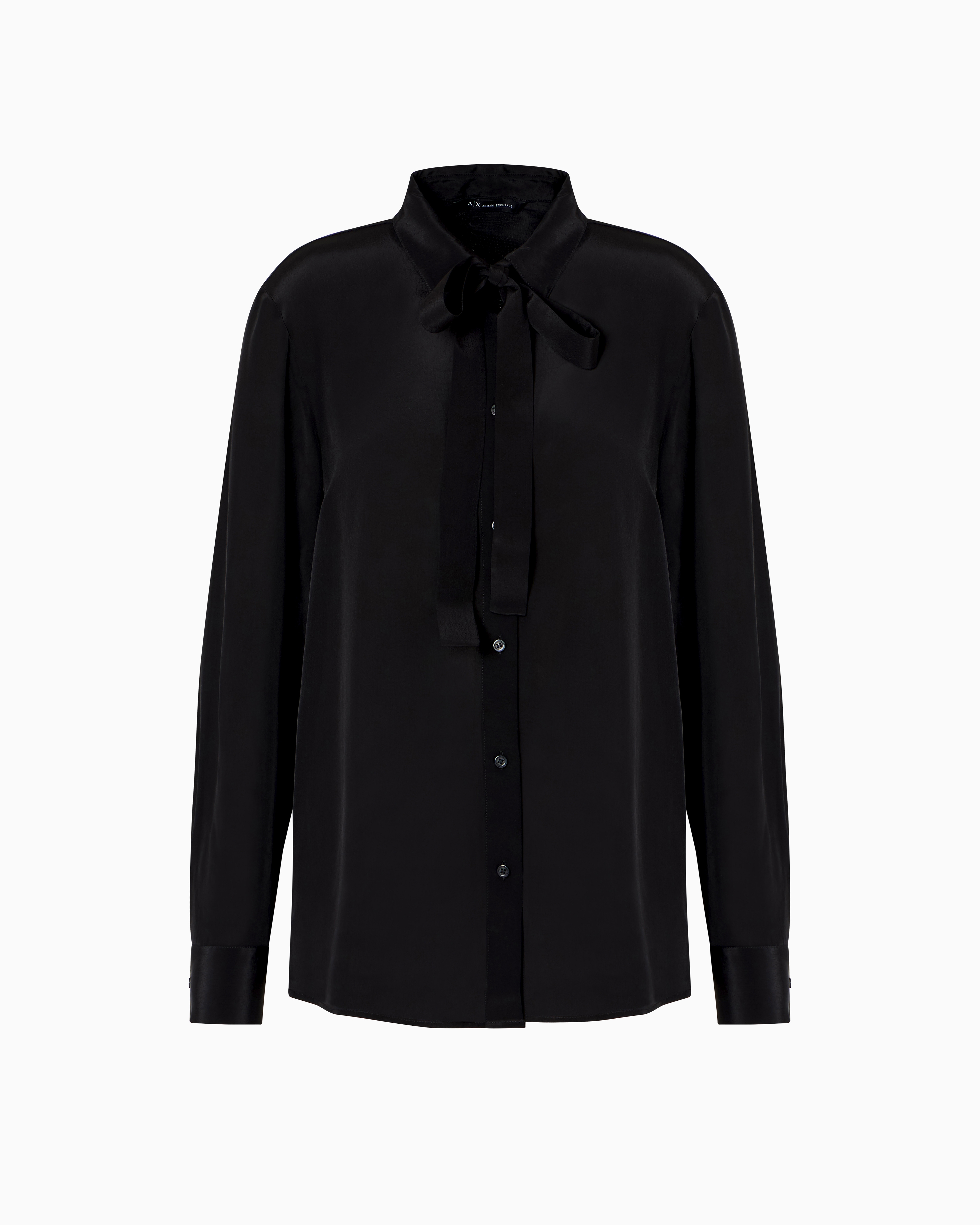 Viscose shirt with bow