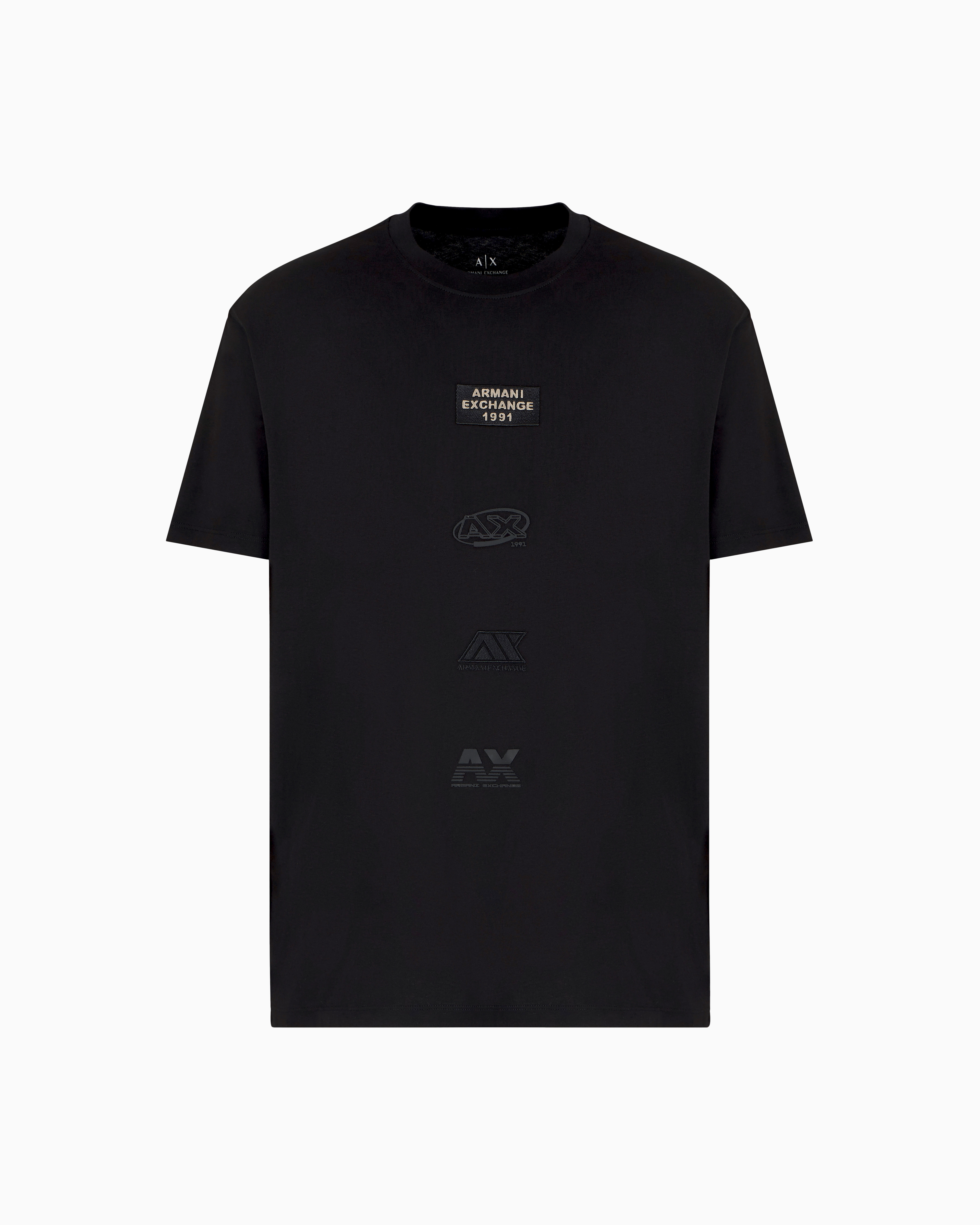 Armani Exchange - ASV Regular Fit T-Shirt, Man, Black, Size: