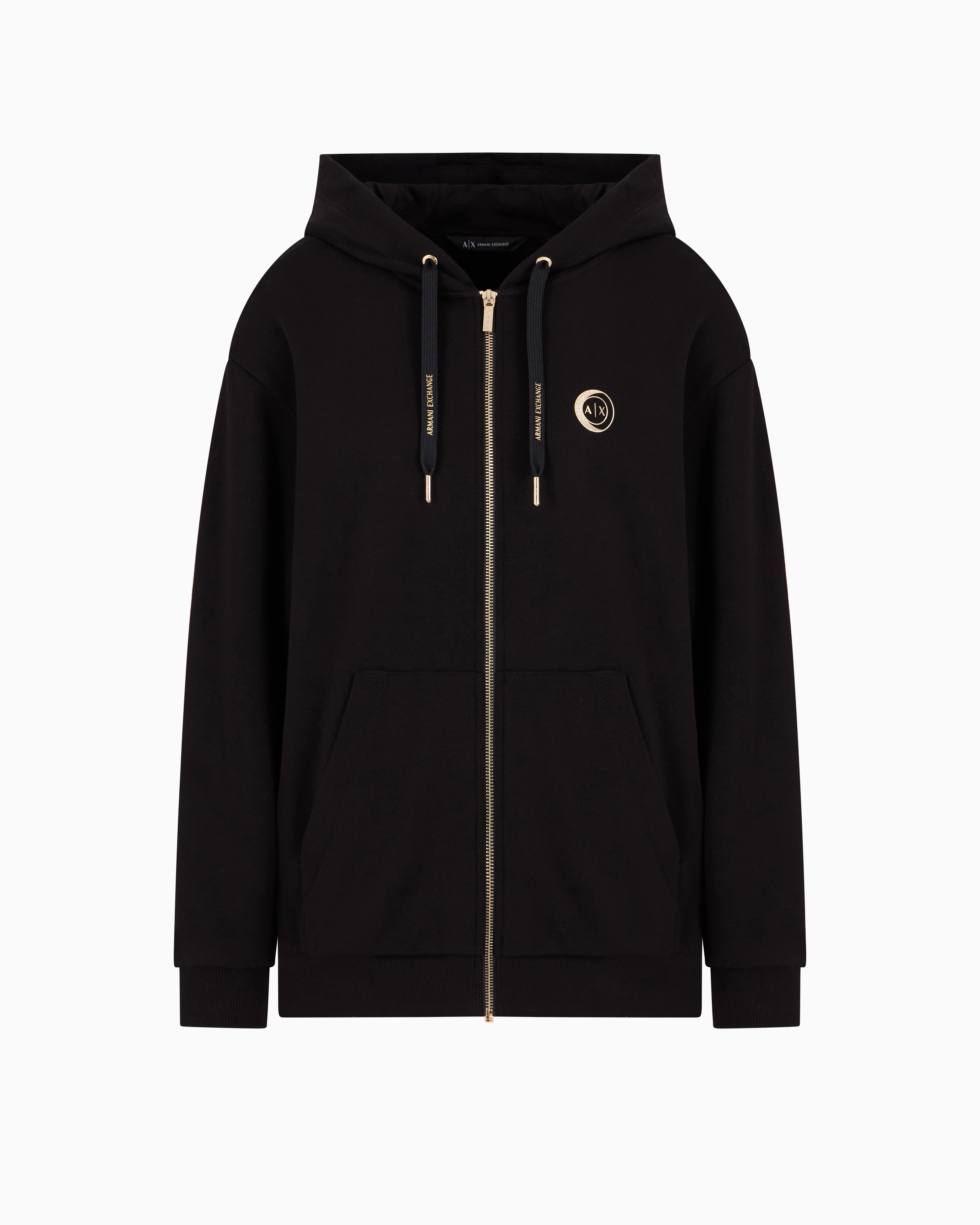 Metal Logo Zip Up Hoodie