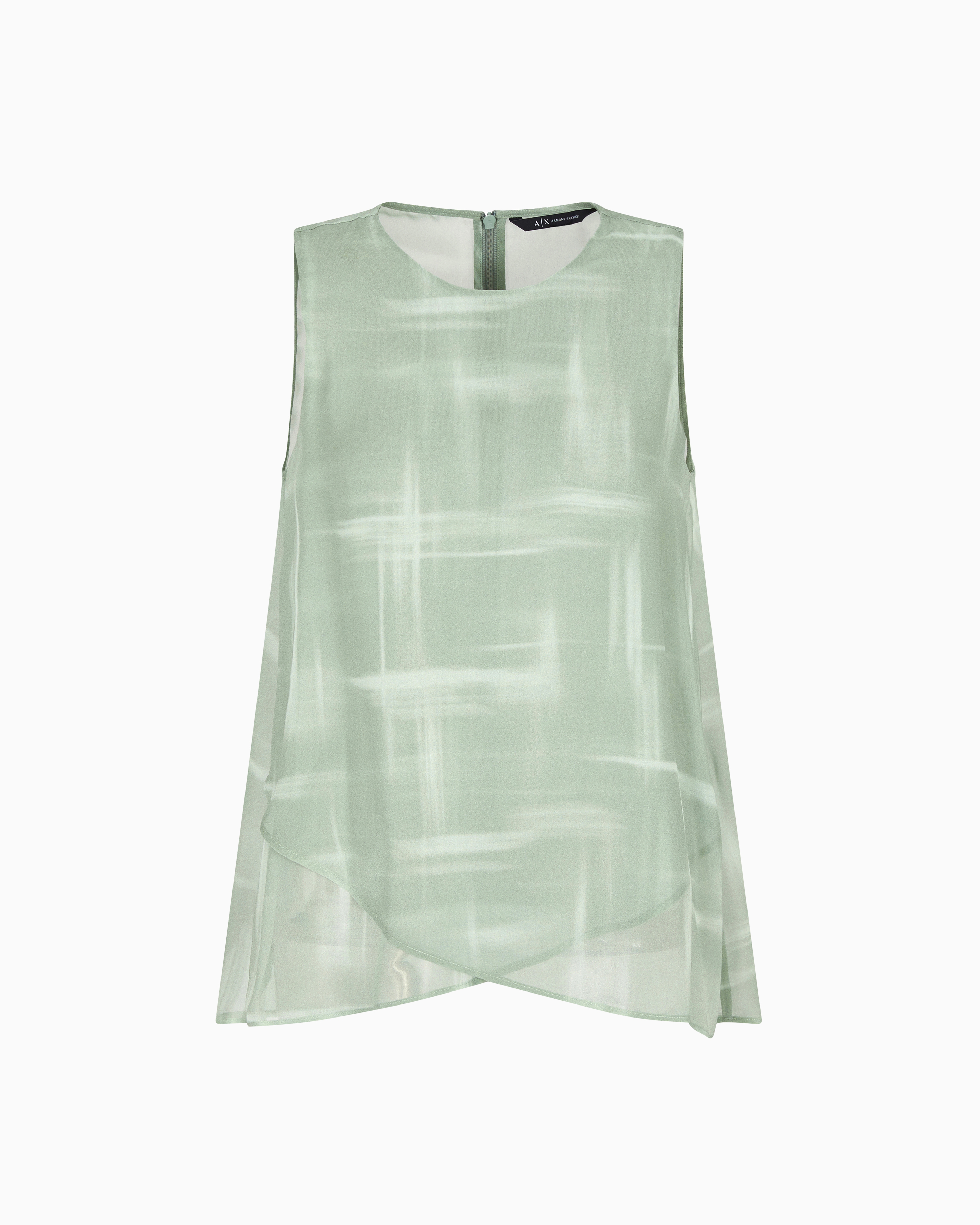 Asymmetrical top viscose chiffon