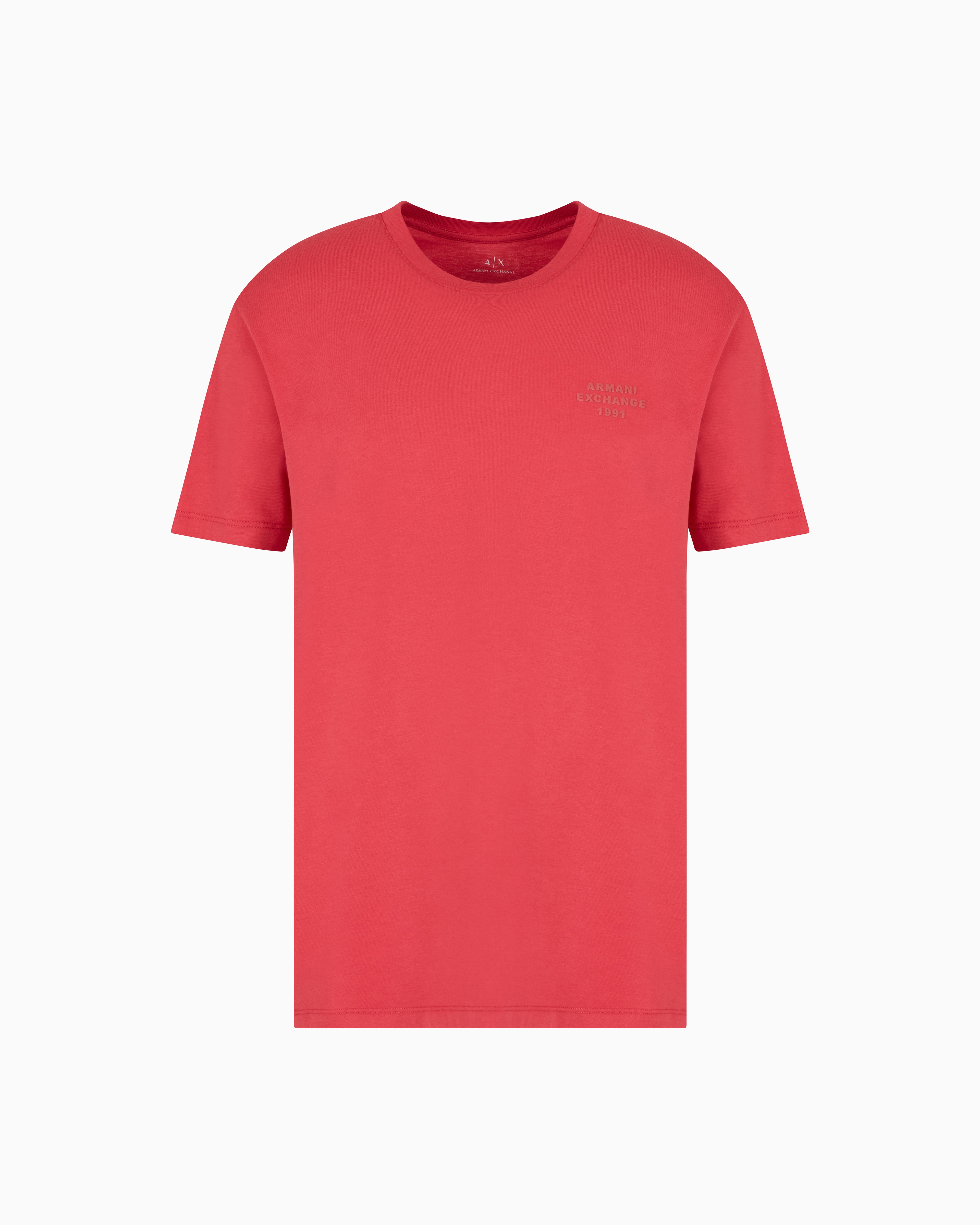 Armani Exchange - Regular fit basic t-shirt, Man, Red, Size: