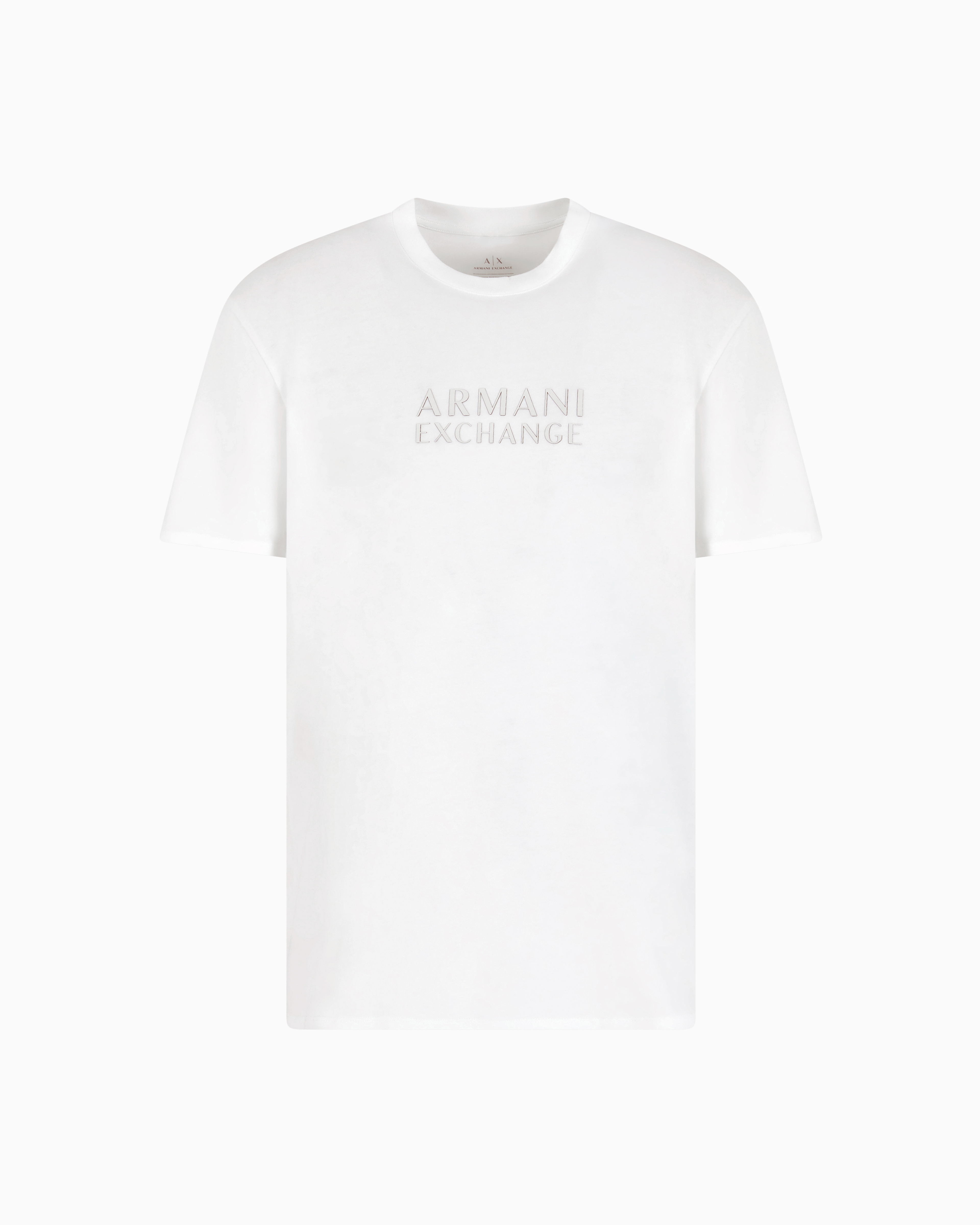Armani Exchange - Regular fit T-shirt with ASV logo, Man, White, Size: