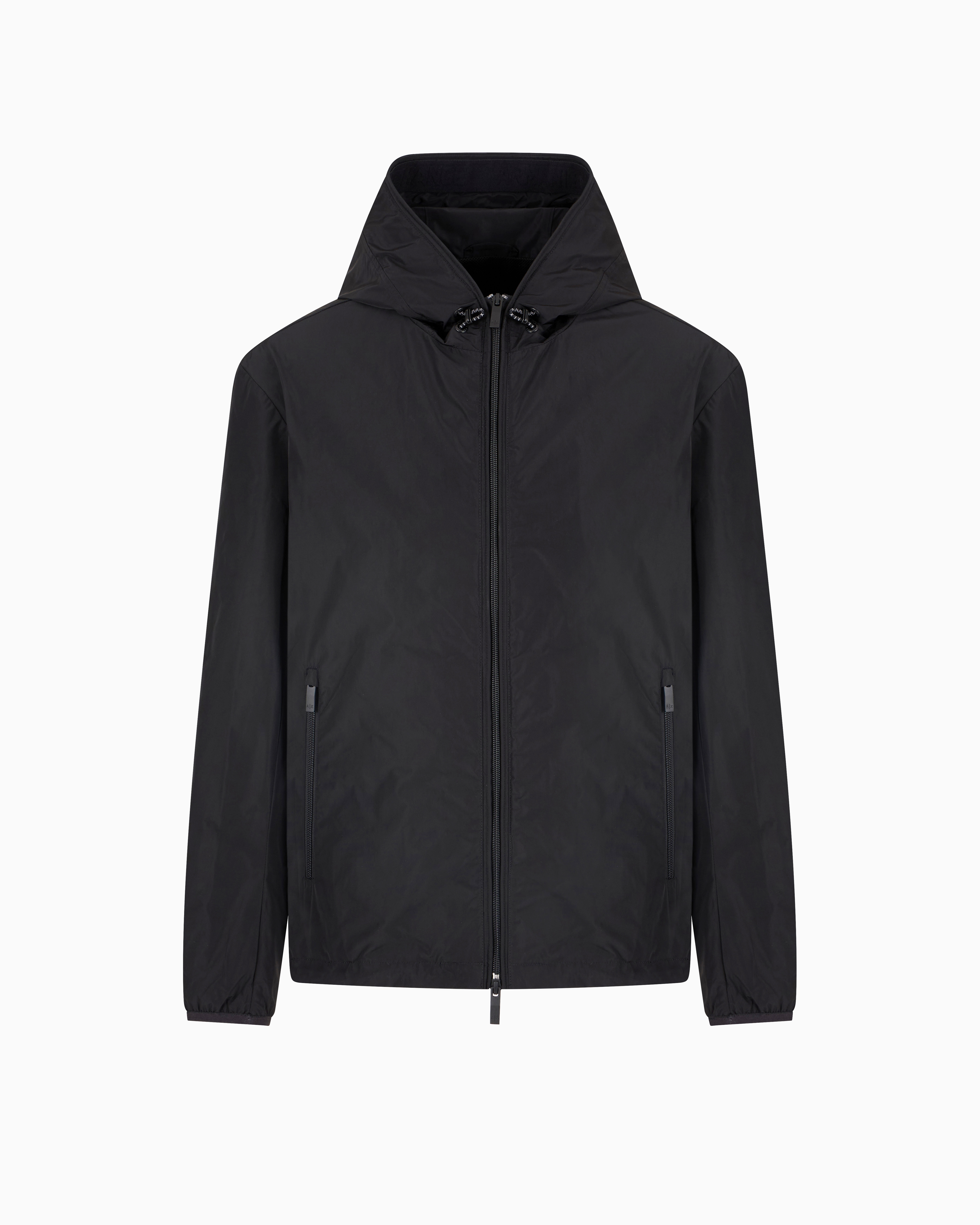 Armani Exchange - Jacket with hood and pockets, Man, Black, Size: