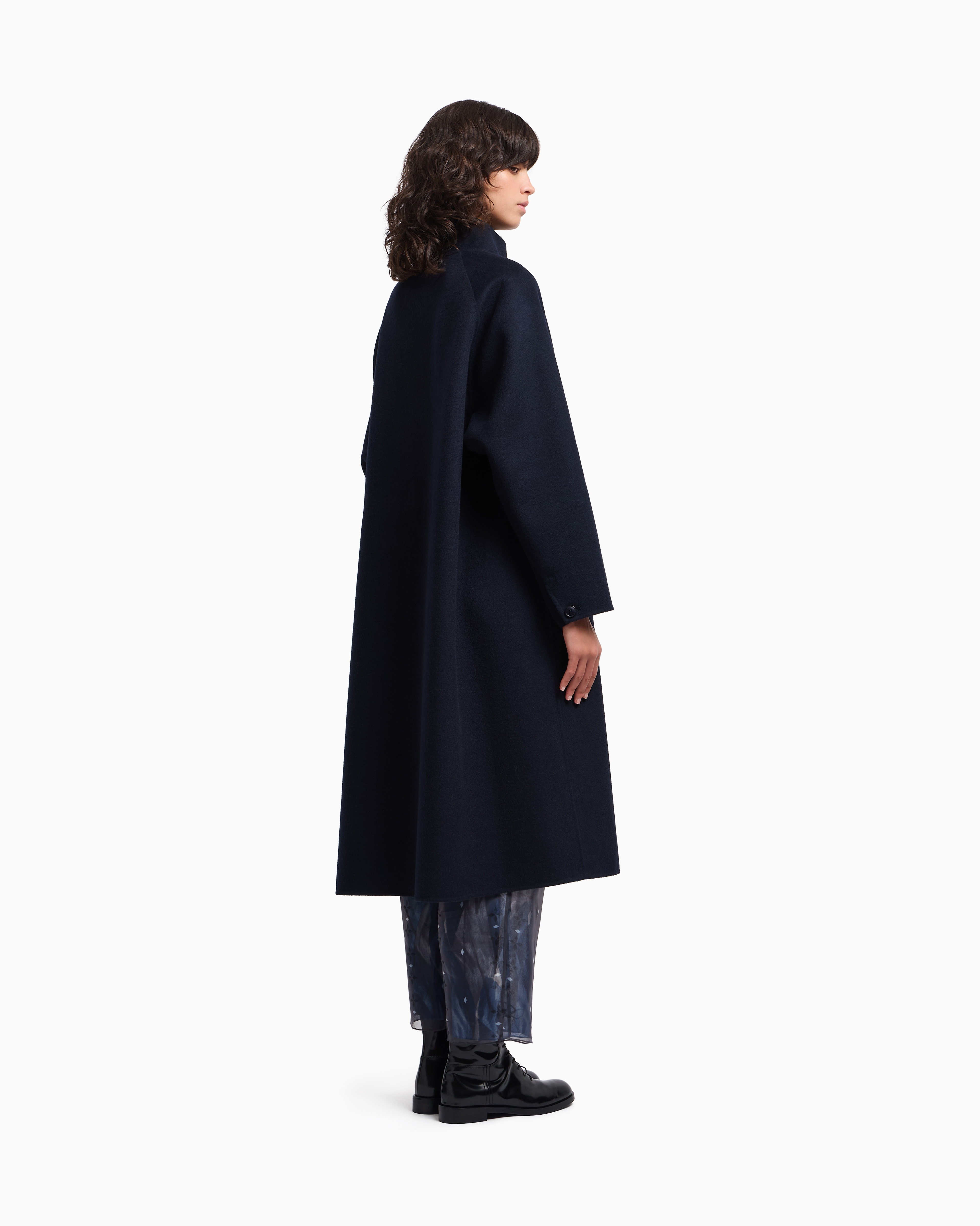EMPORIO ARMANI ネイビー ウールコート 8A EMPORIO ARMANI ネイビー ウールコート 8A Emporio Armani