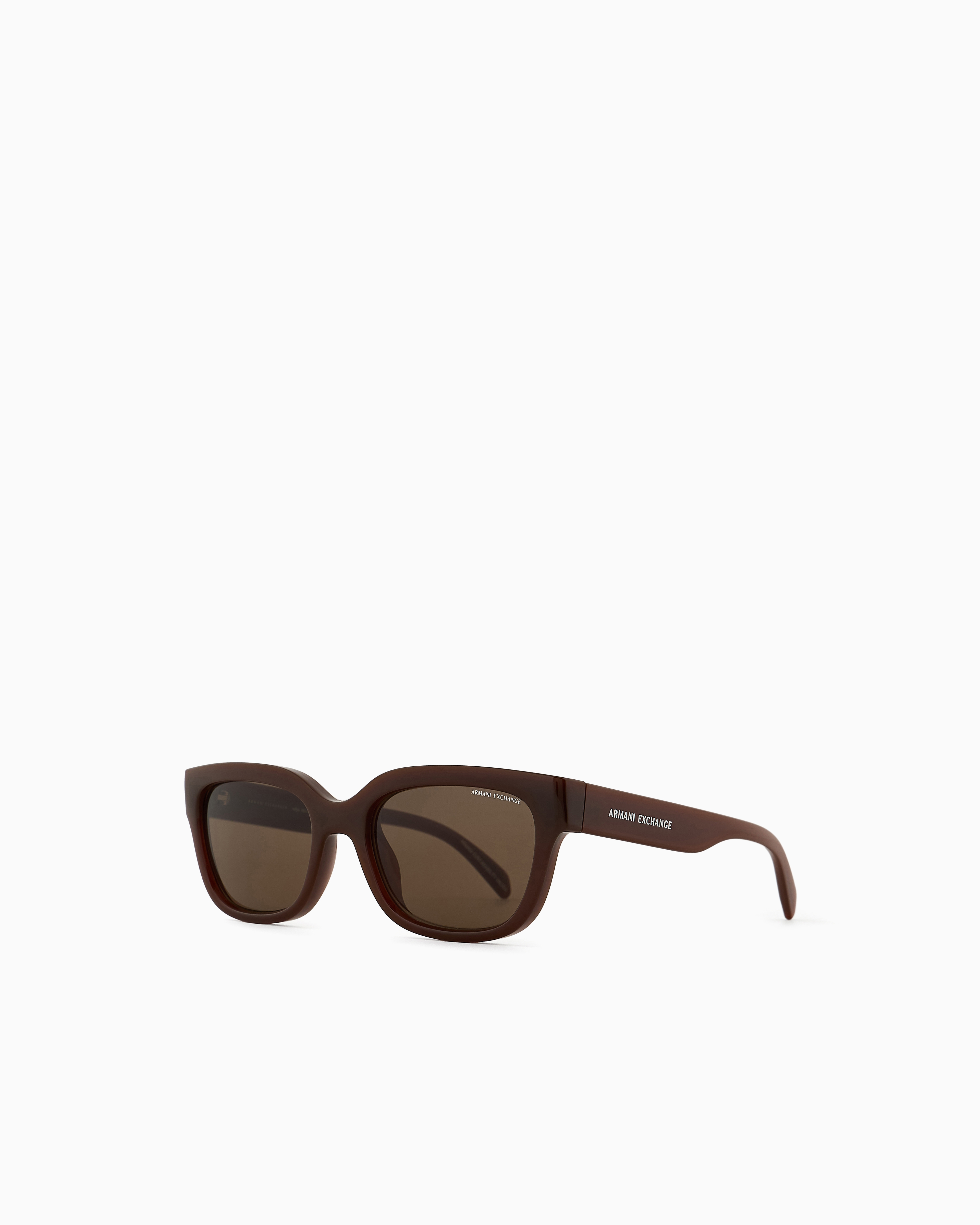 Armani Exchange Women's Brown Irregular-Shaped ’S Sunglasses
