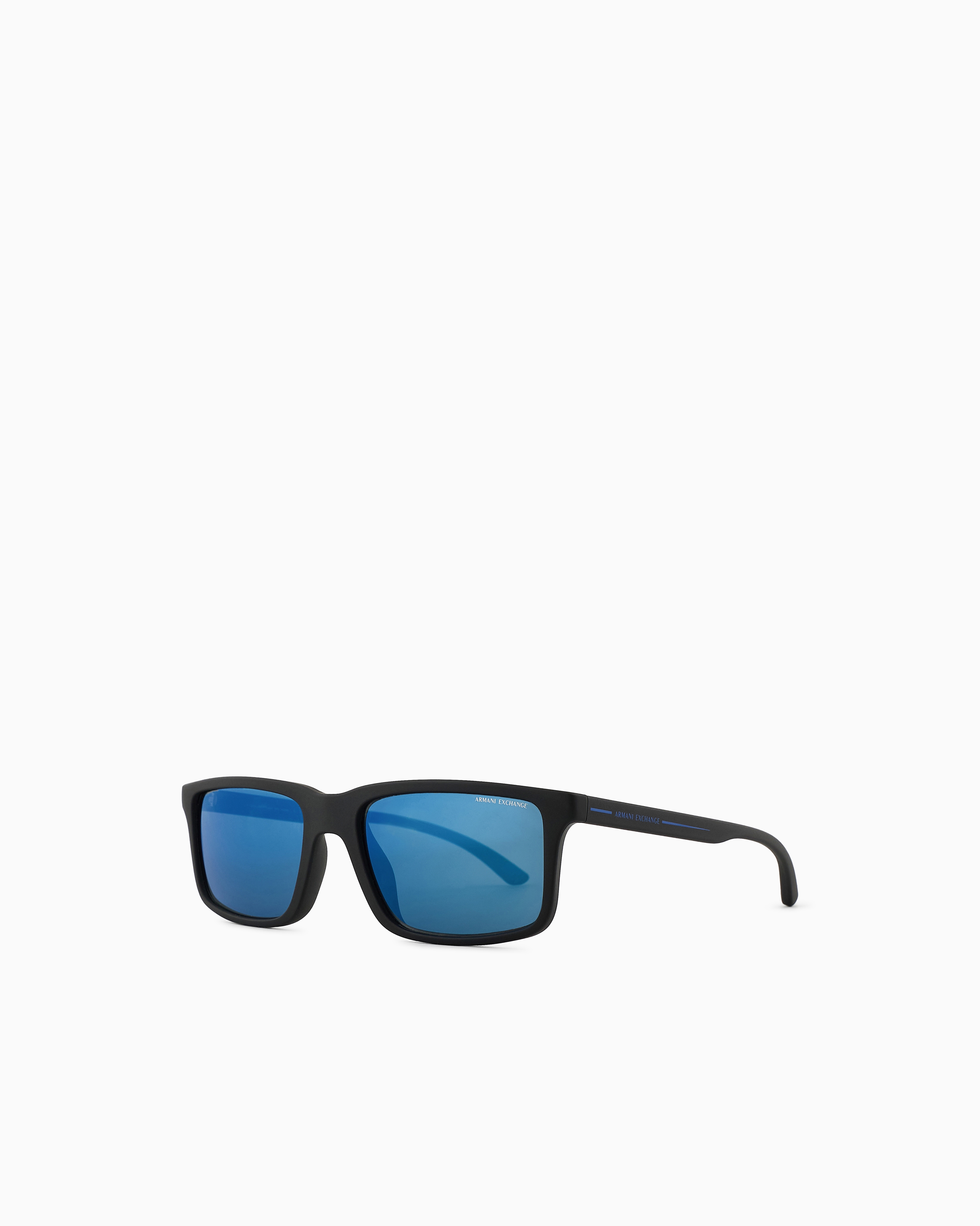 Armani Exchange Men's Black ’S Rectangular Sunglasses