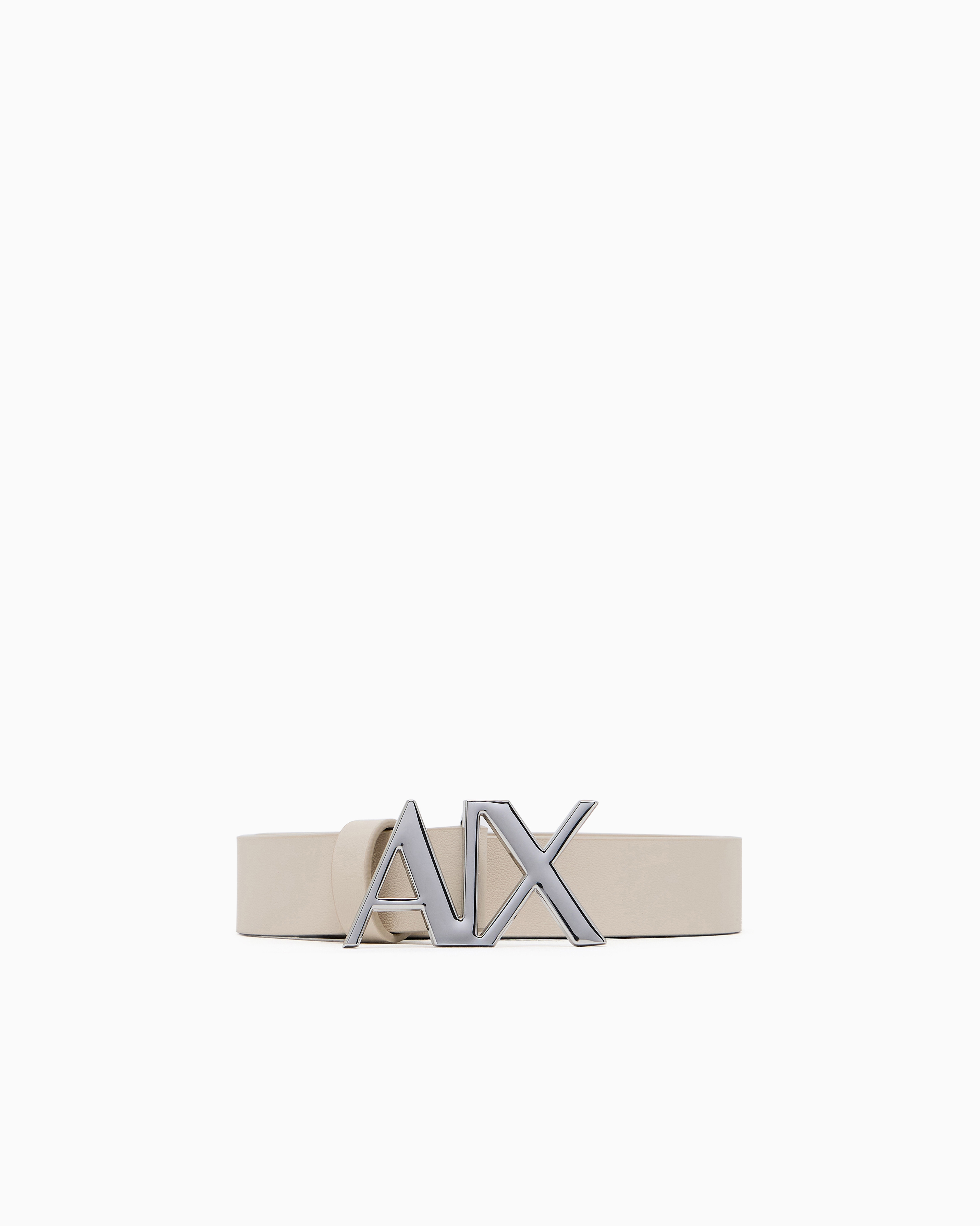 Armani Exchange Women's Beige Technical Fabric Belt