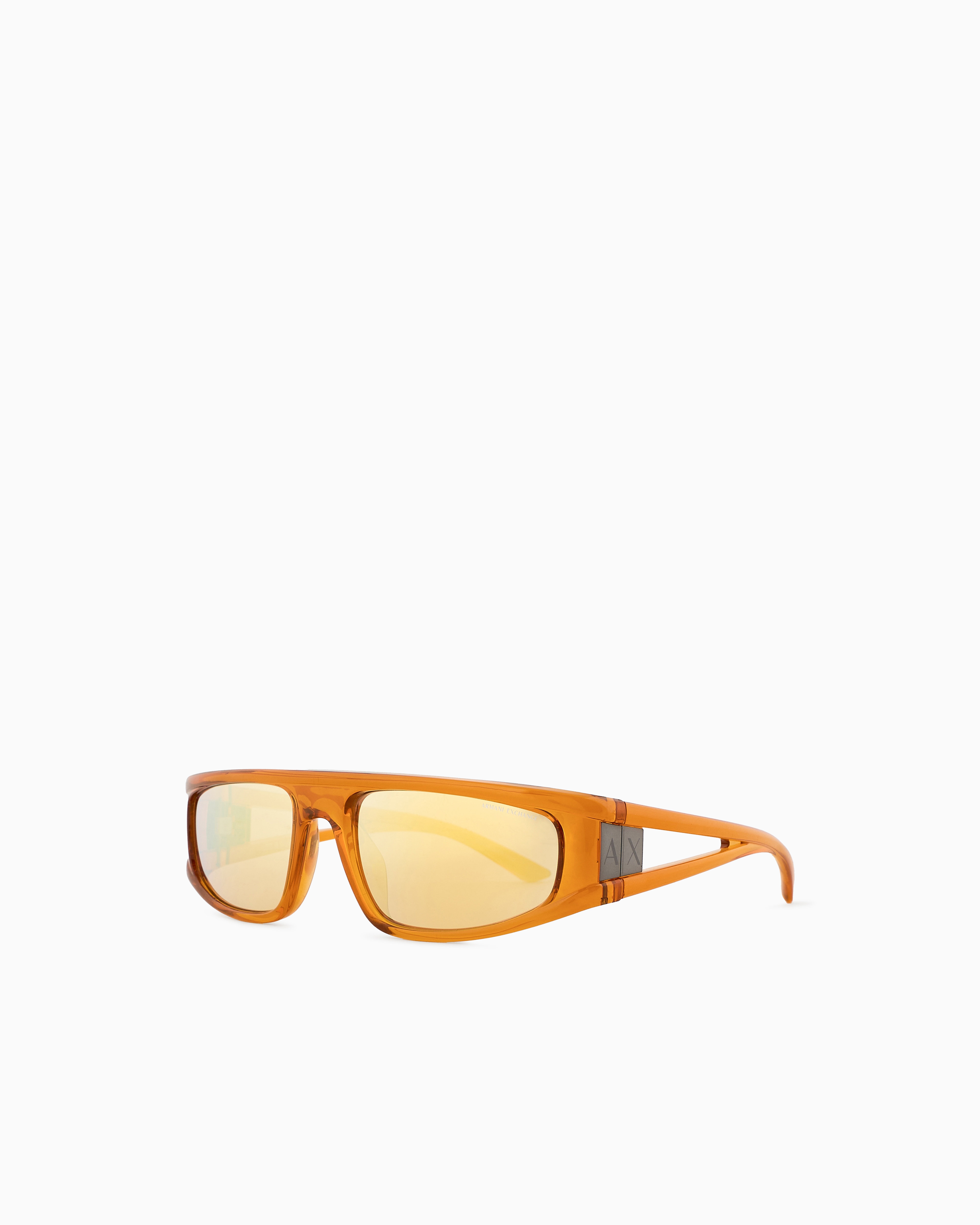 Armani Exchange - Irregular-shaped sunglasses, Unisex, Orange, Size: 59L