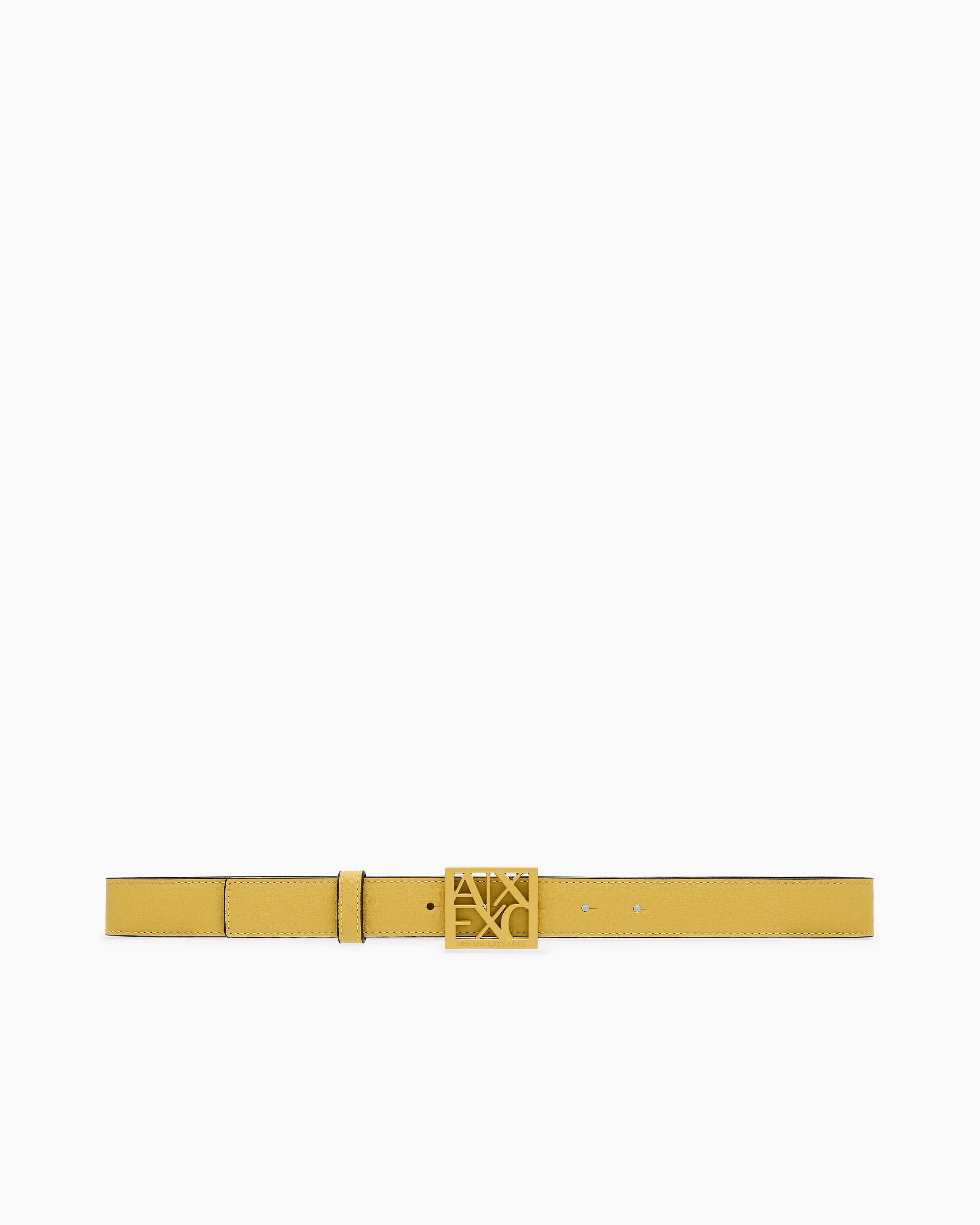 Belt with square logo