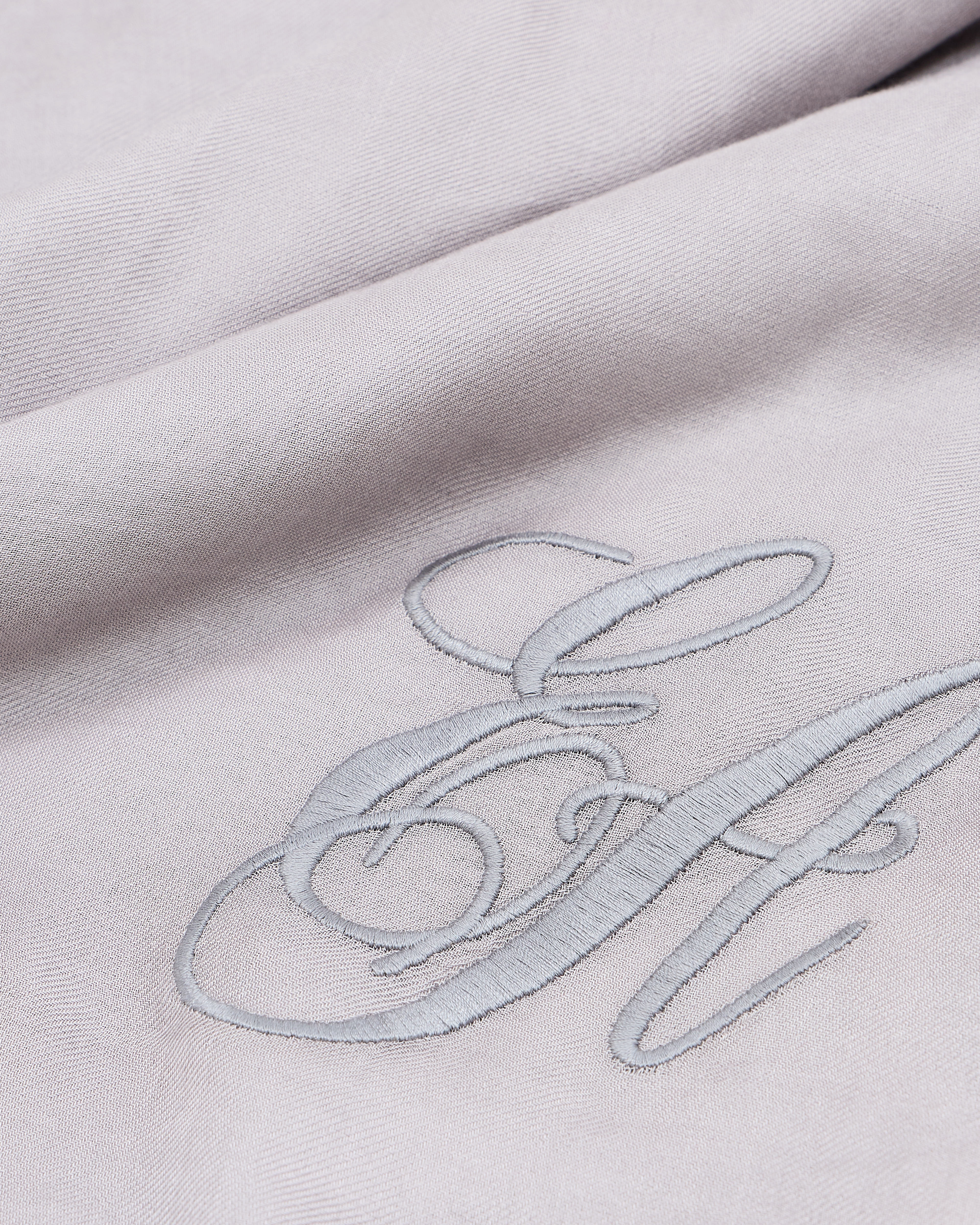 Emporio Armani - Oversized modal stole with EA signature embroidery, Woman, Grey, Size: TU