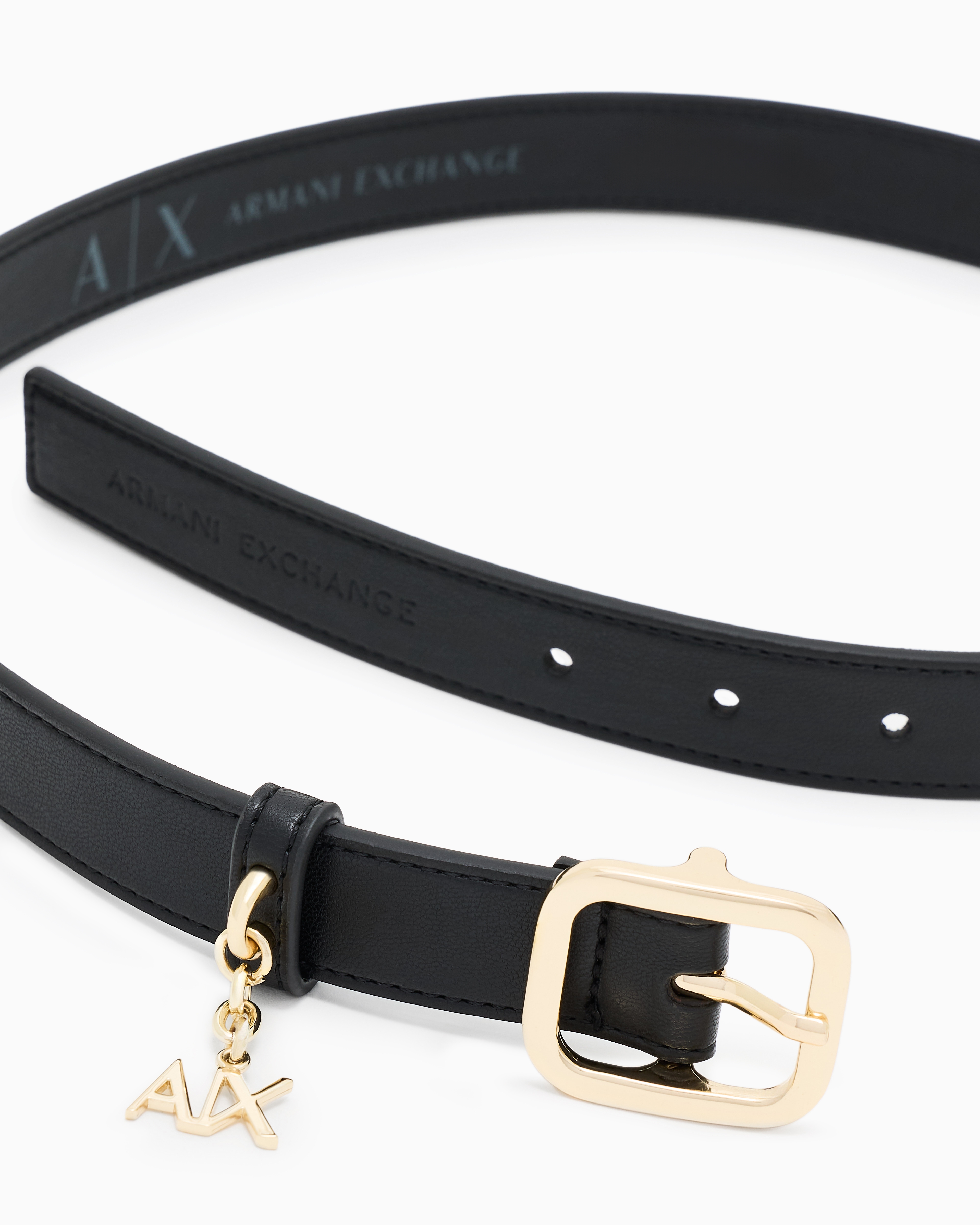 Armani Exchange - Thin belt, Woman, Black, Size: