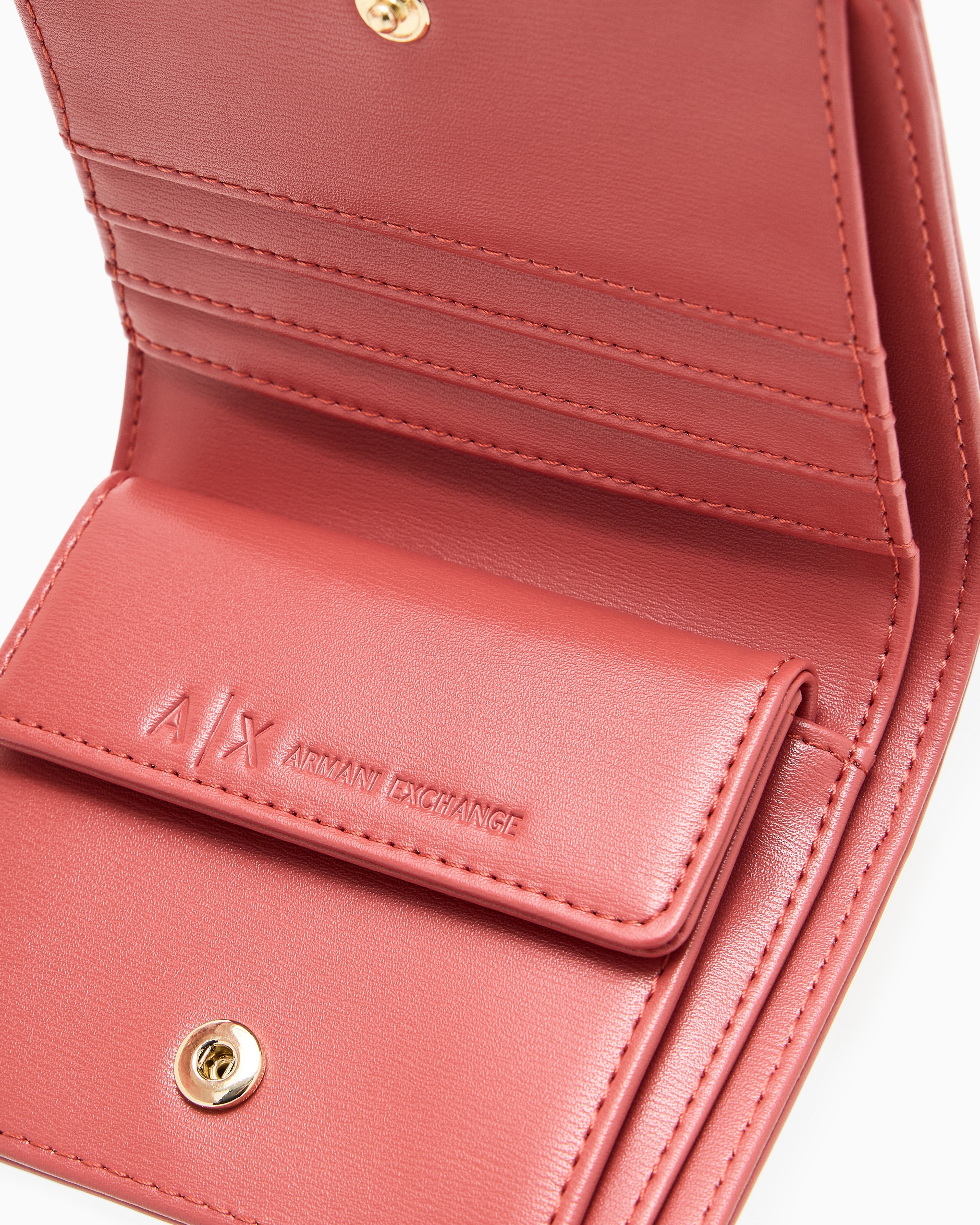Armani Exchange - Small wallet with ASV logo, Woman, Pink, Size: TU
