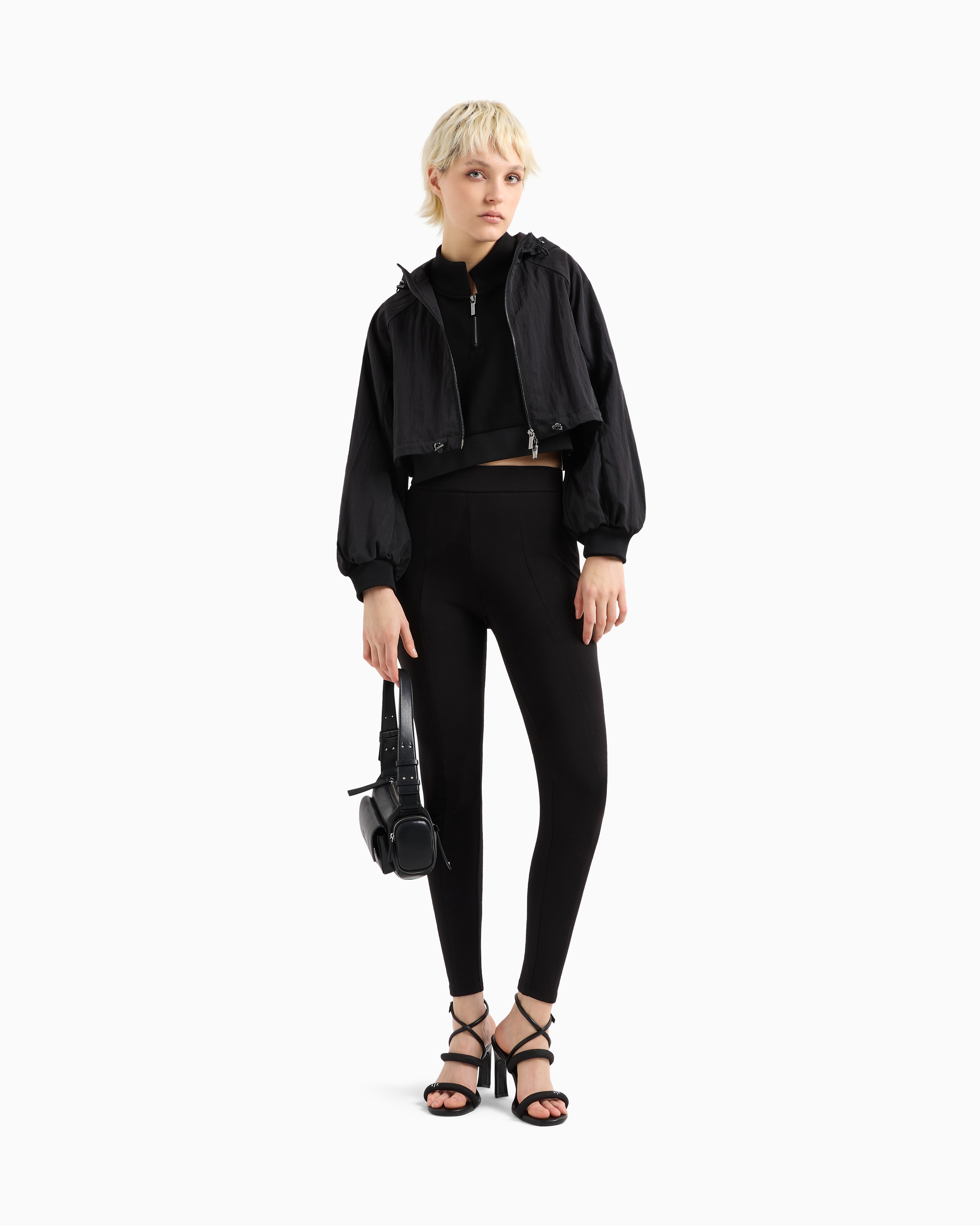 Stretch fabric leggings