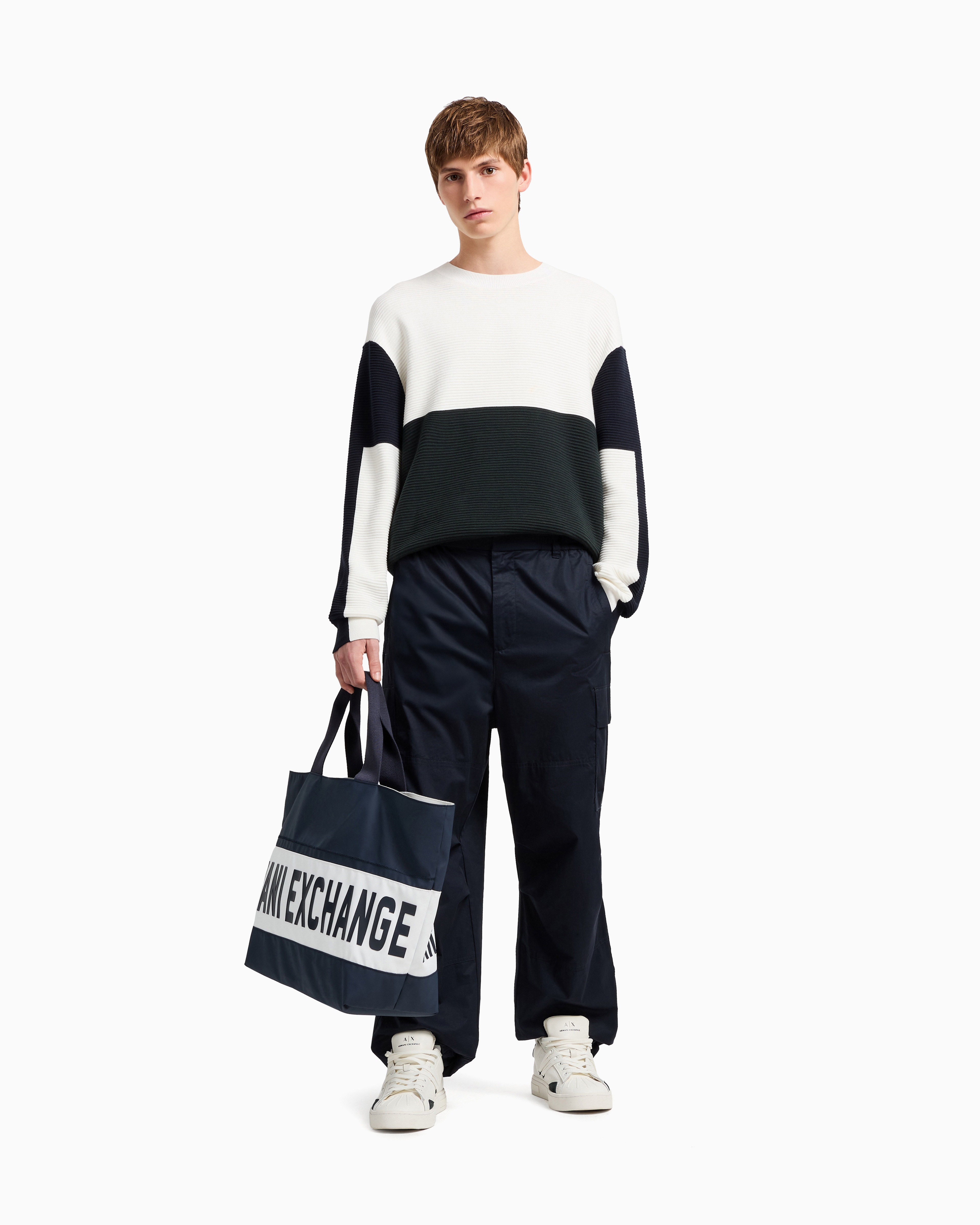 Oversized cargo trousers cotton twill