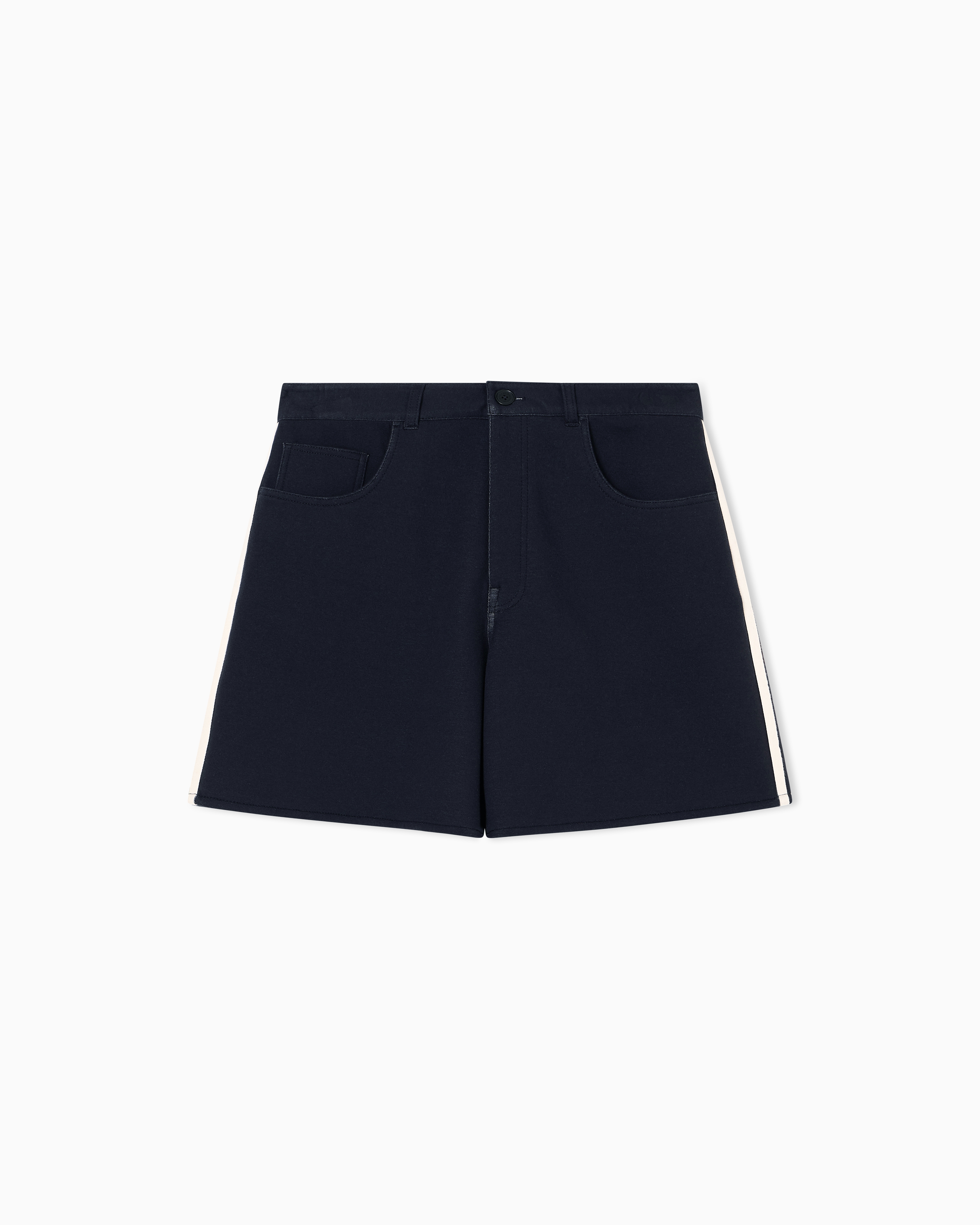 Armani Exchange - Shorts with contrasting stripes, Man, Navy Blue, Size: