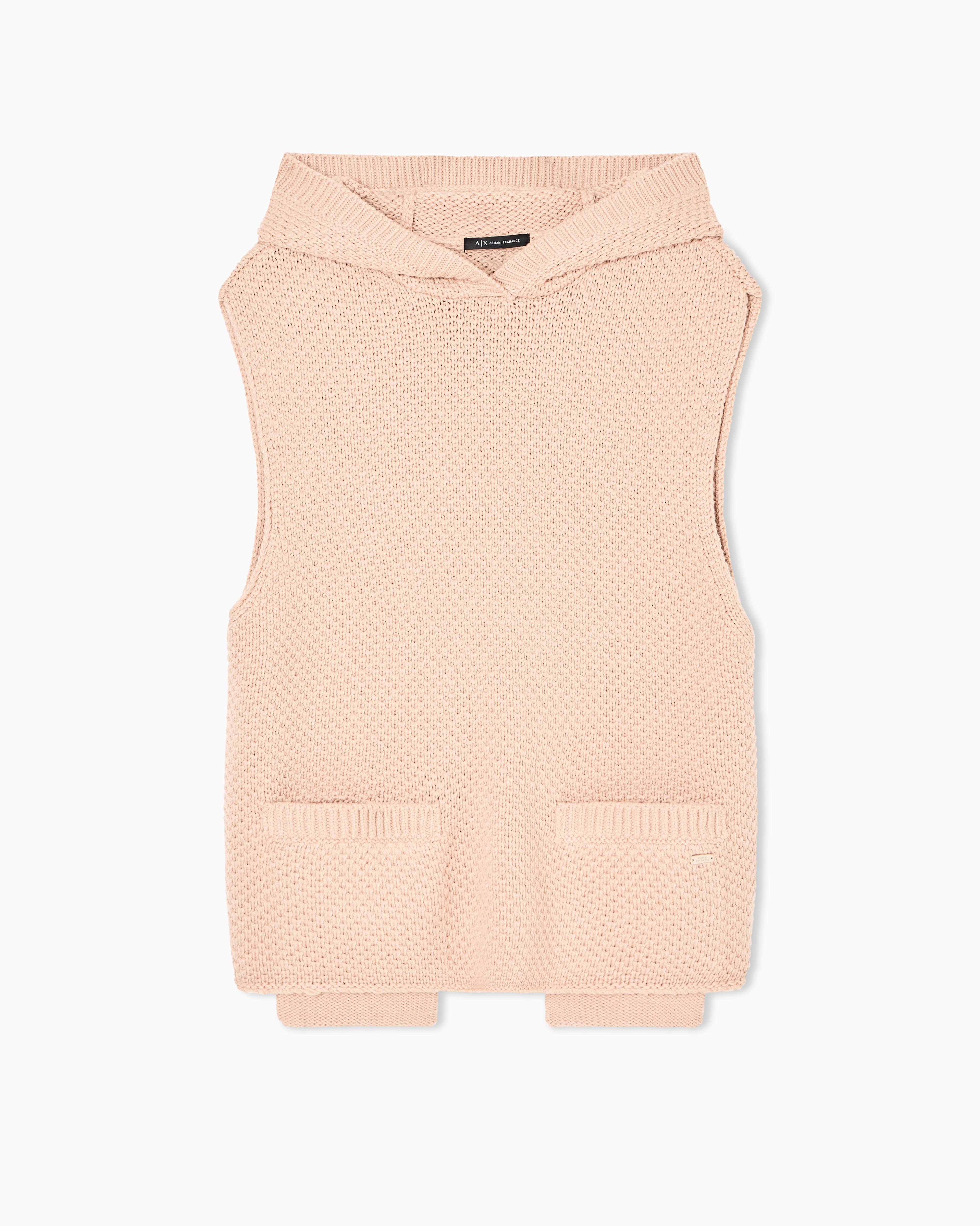 Armani Exchange - Knitted vest, Woman, Camel, Size: