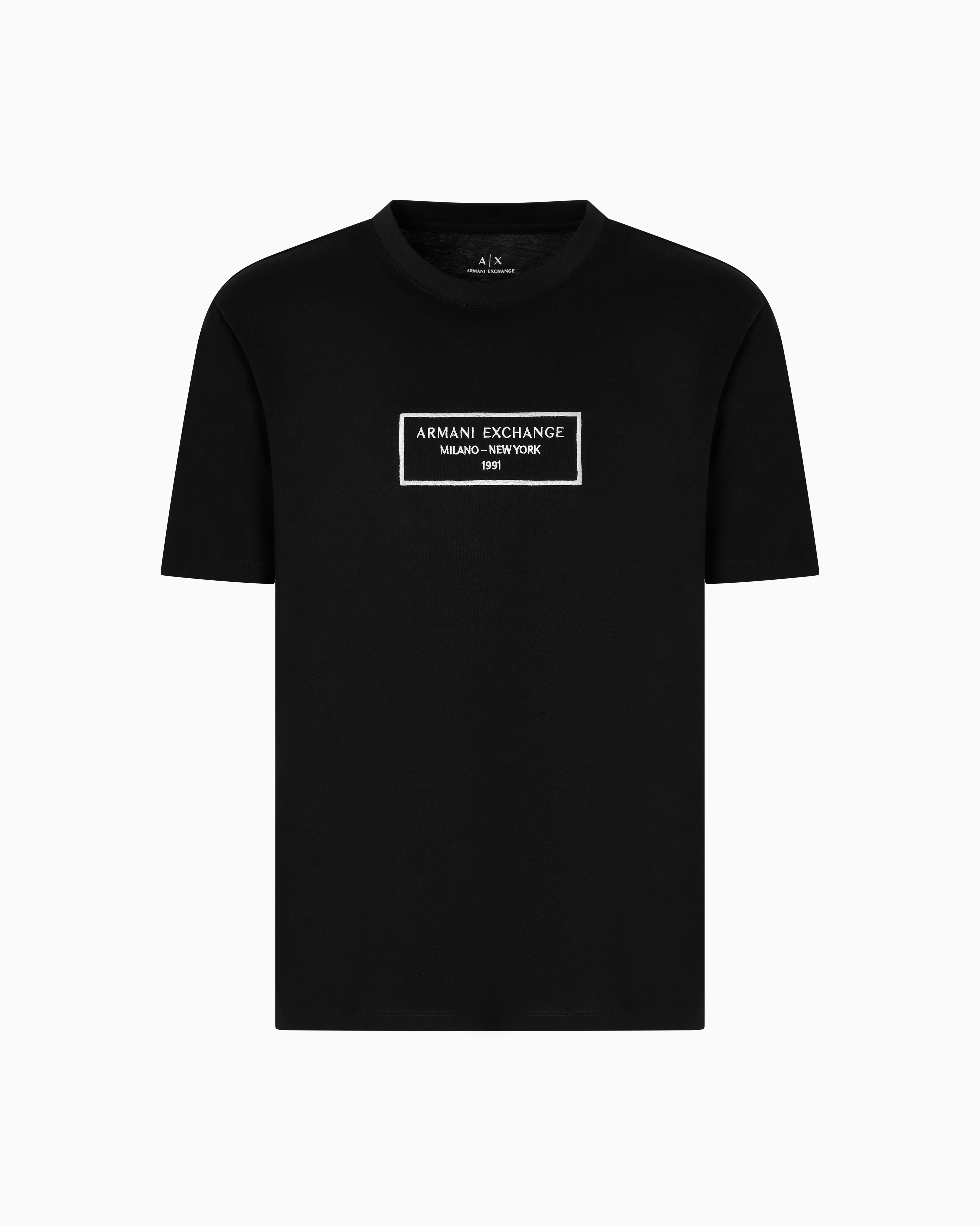 Armani Exchange - Regular fit Milan New York t-shirt, Man, Black, Size: