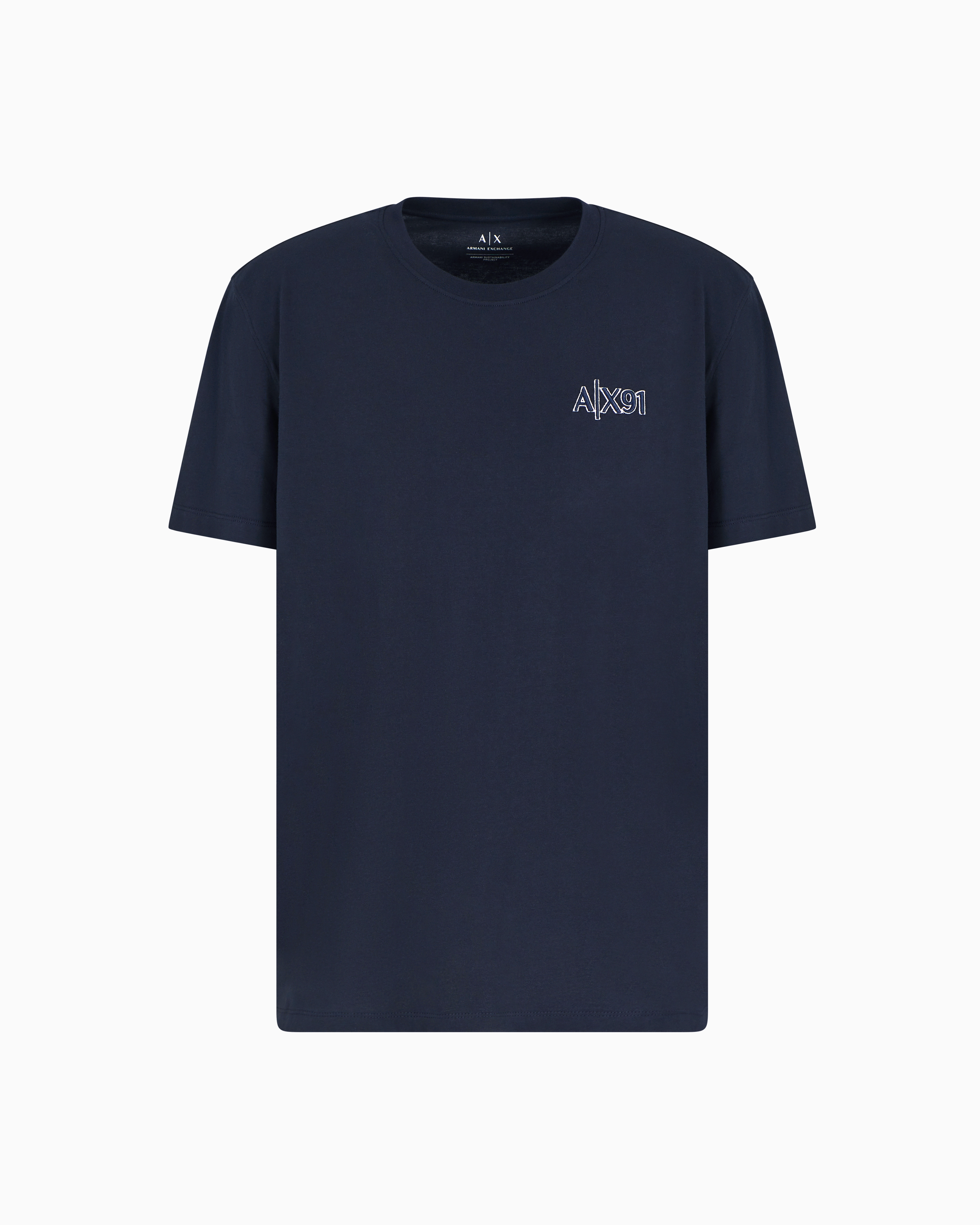 Armani Exchange - ASV Regular Fit T-Shirt, Man, Navy Blue, Size: