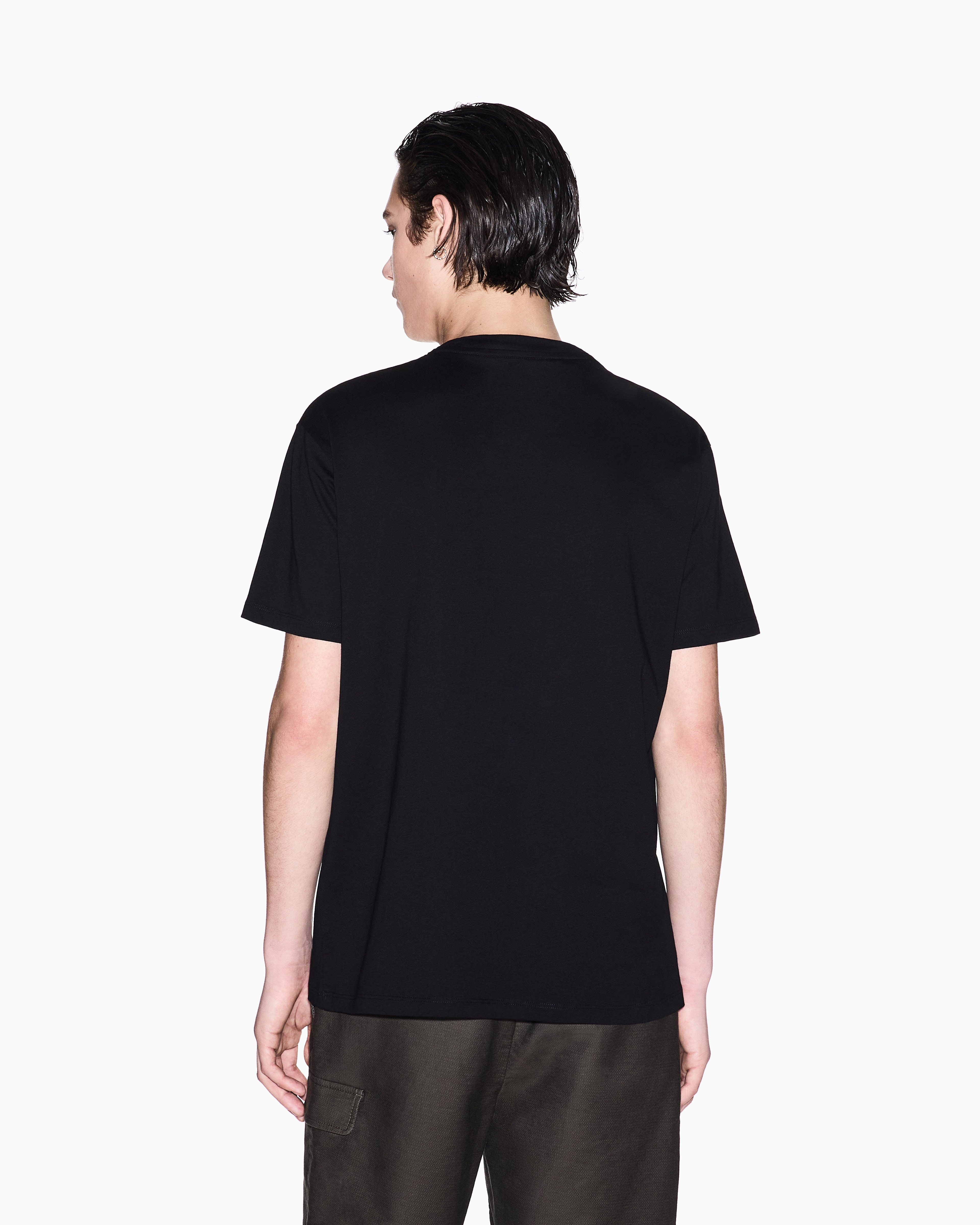 Armani Exchange - Regular fit Milan New York t-shirt, Man, Black, Size: