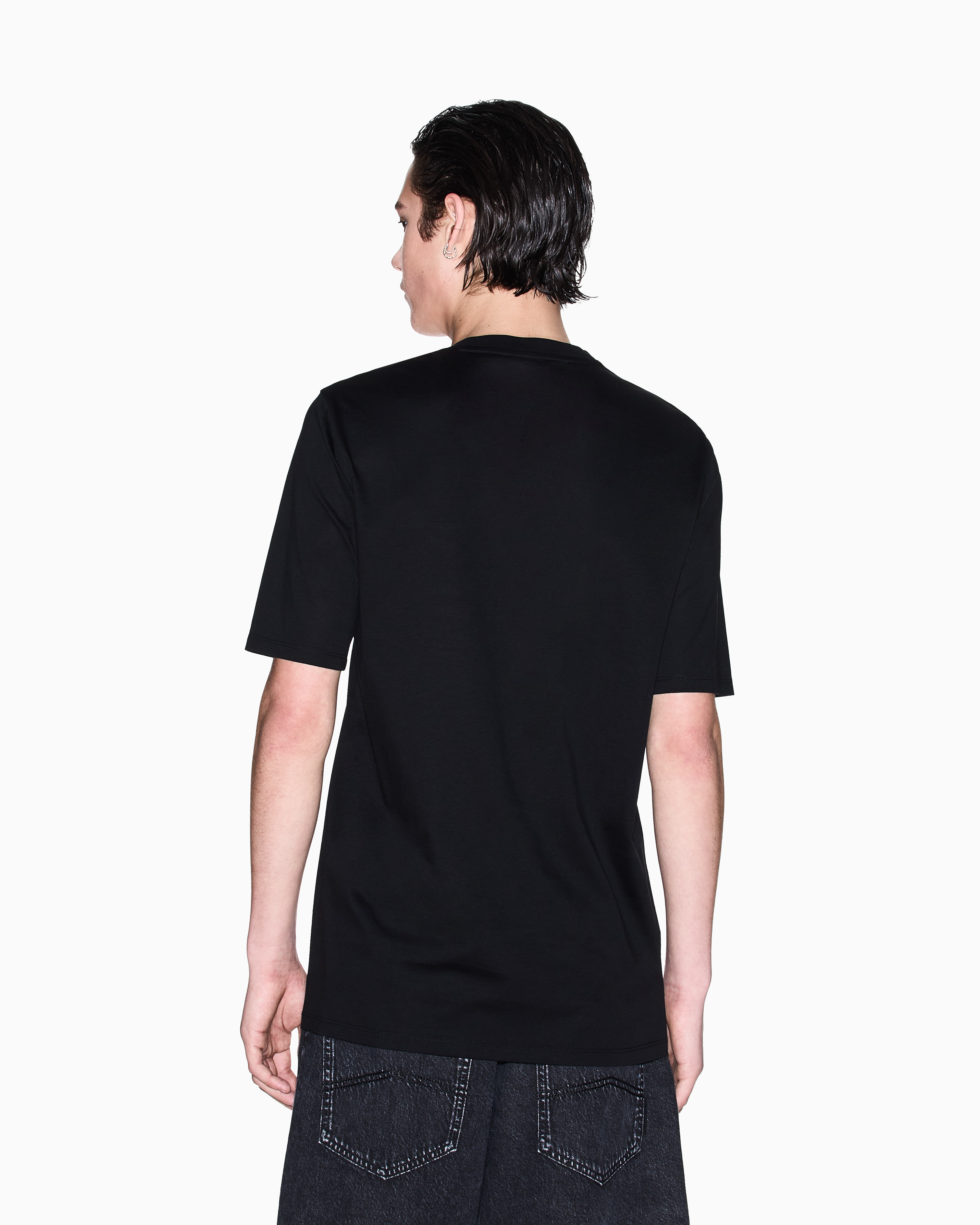 Armani Exchange - Lost sound slim fit t-shirt, Man, Black, Size: