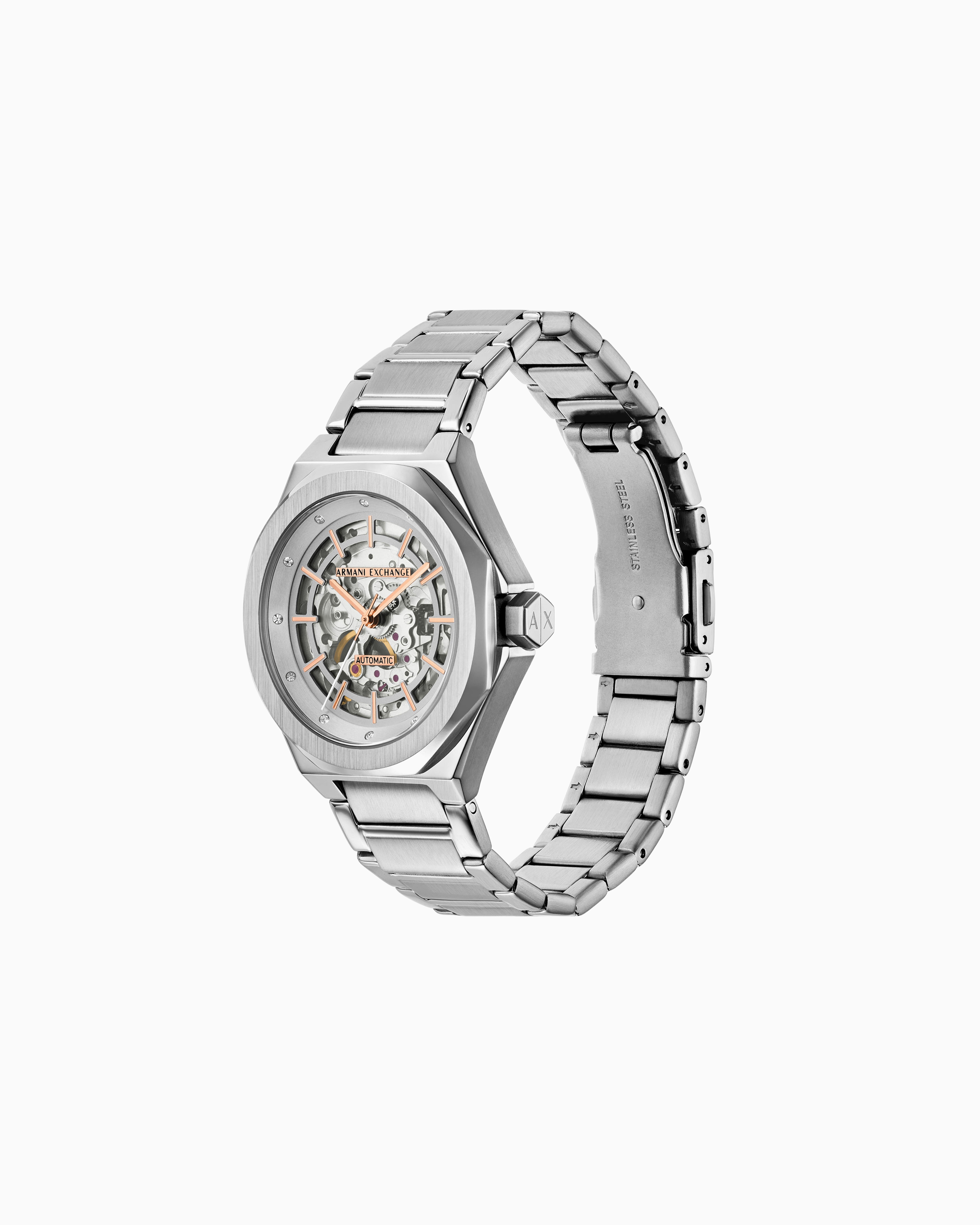 Armani Exchange - Automatic Stainless Steel Watch, Woman, Multicoloured, Size: TU