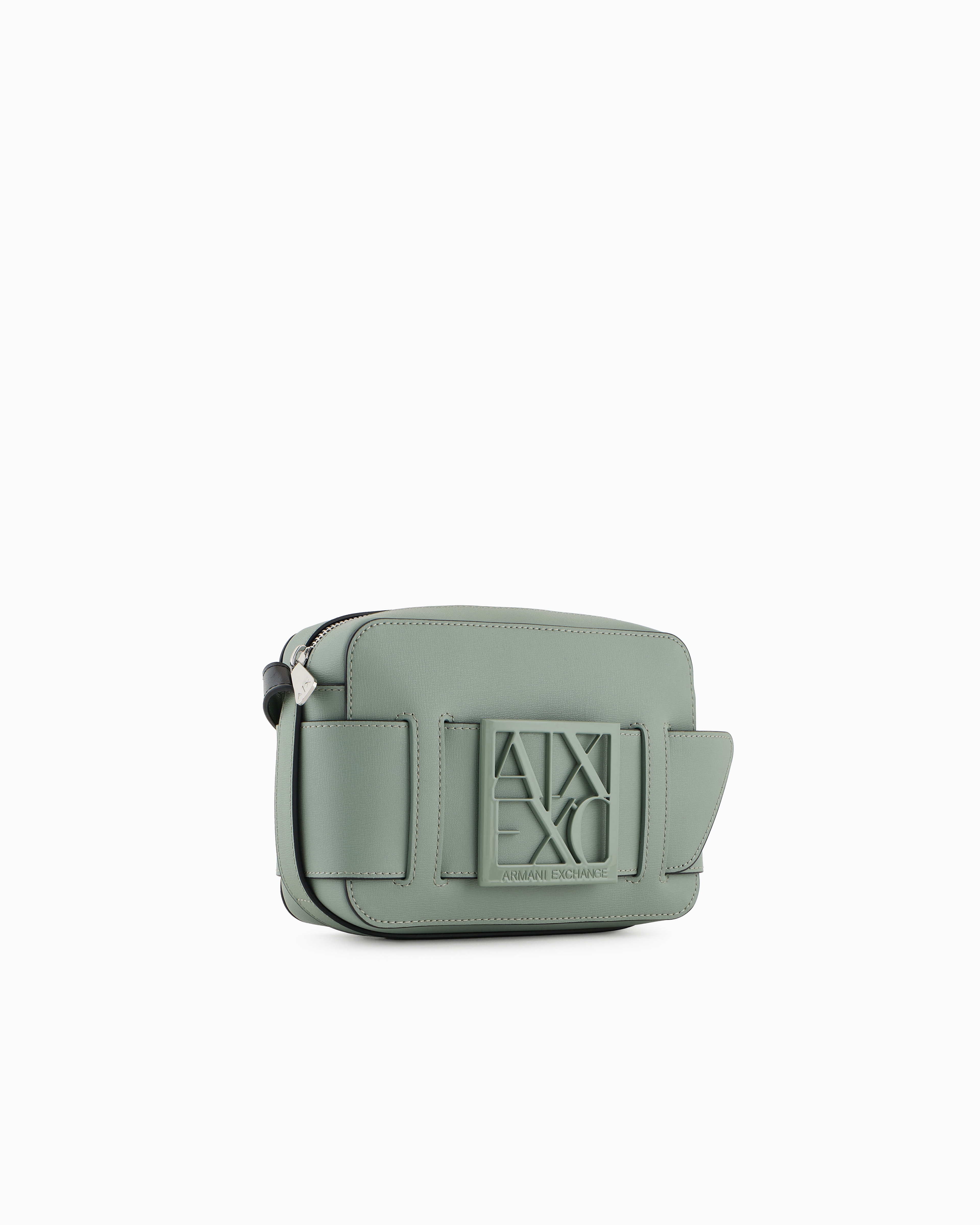 Armani Exchange - Crossbody bag with logo, Woman, Green, Size: TU