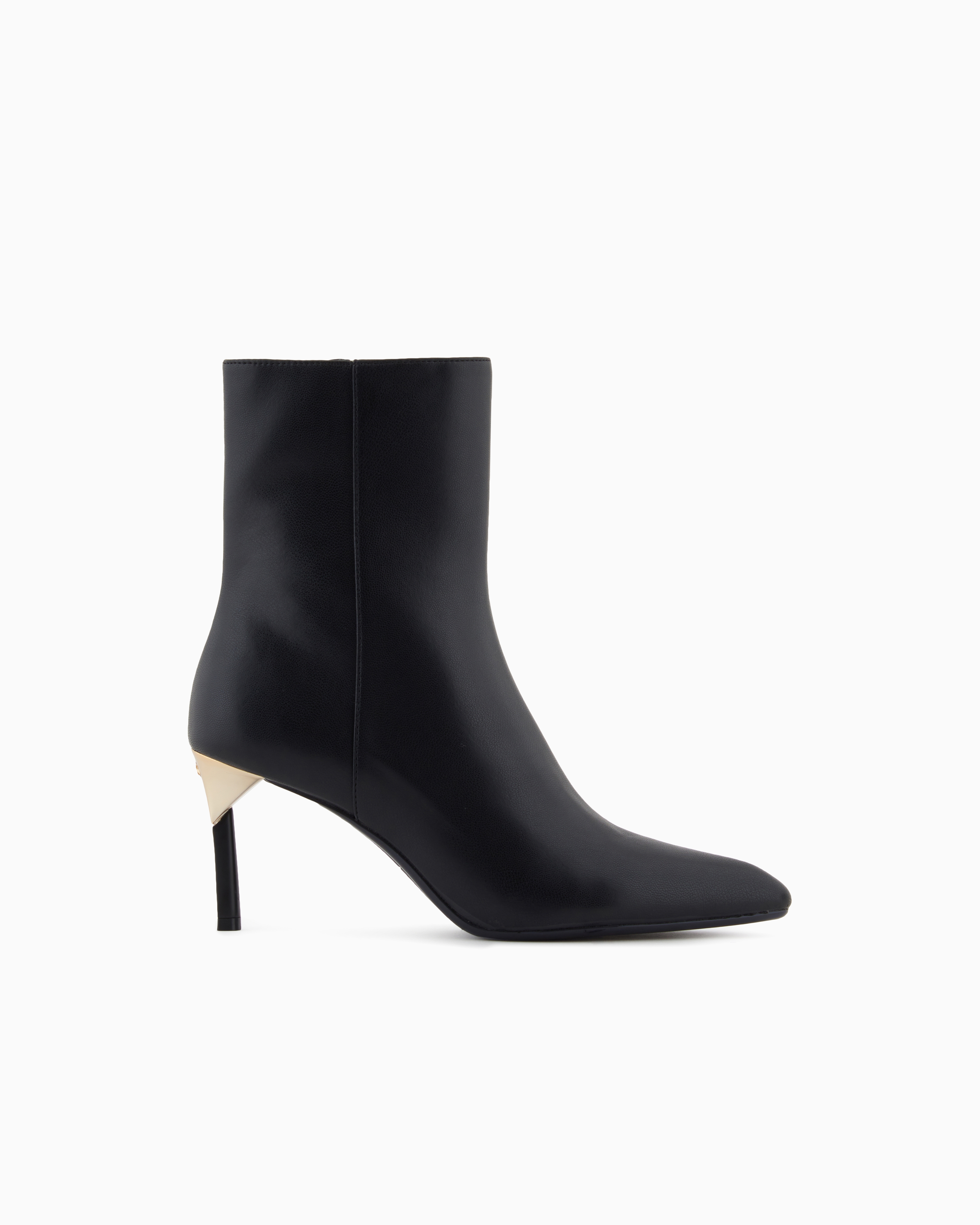 Armani Exchange - Ankle boots with gold detail, Woman, Black, Size: