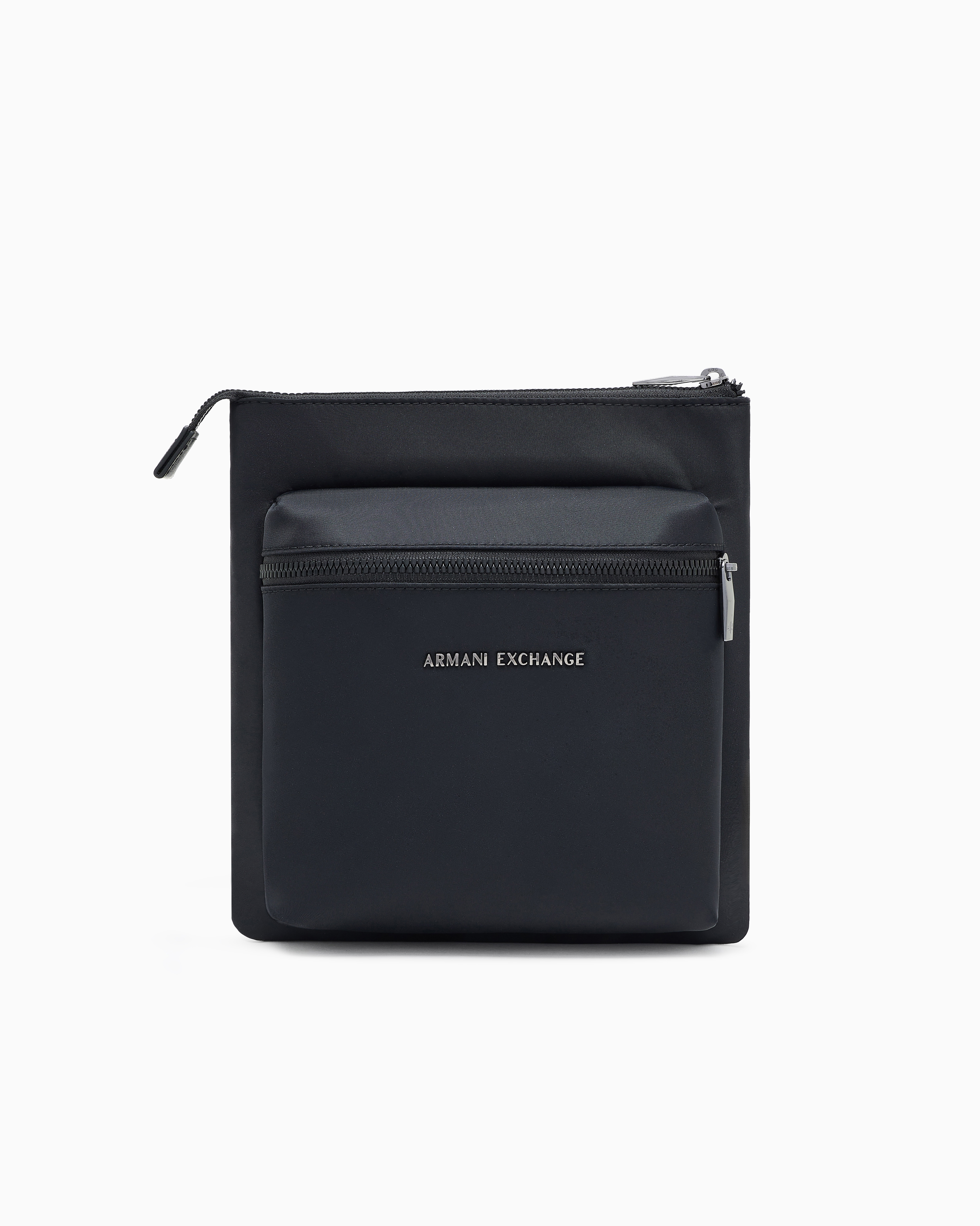 バッグ ARMANI EXCHANGE FLAT GLOSS BODY Flat shoulder bag with allover logo | Armani Exchange